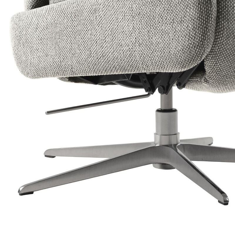 Relaxfauteuil Initio lichtgrijs textiel, 75x88x106 cm