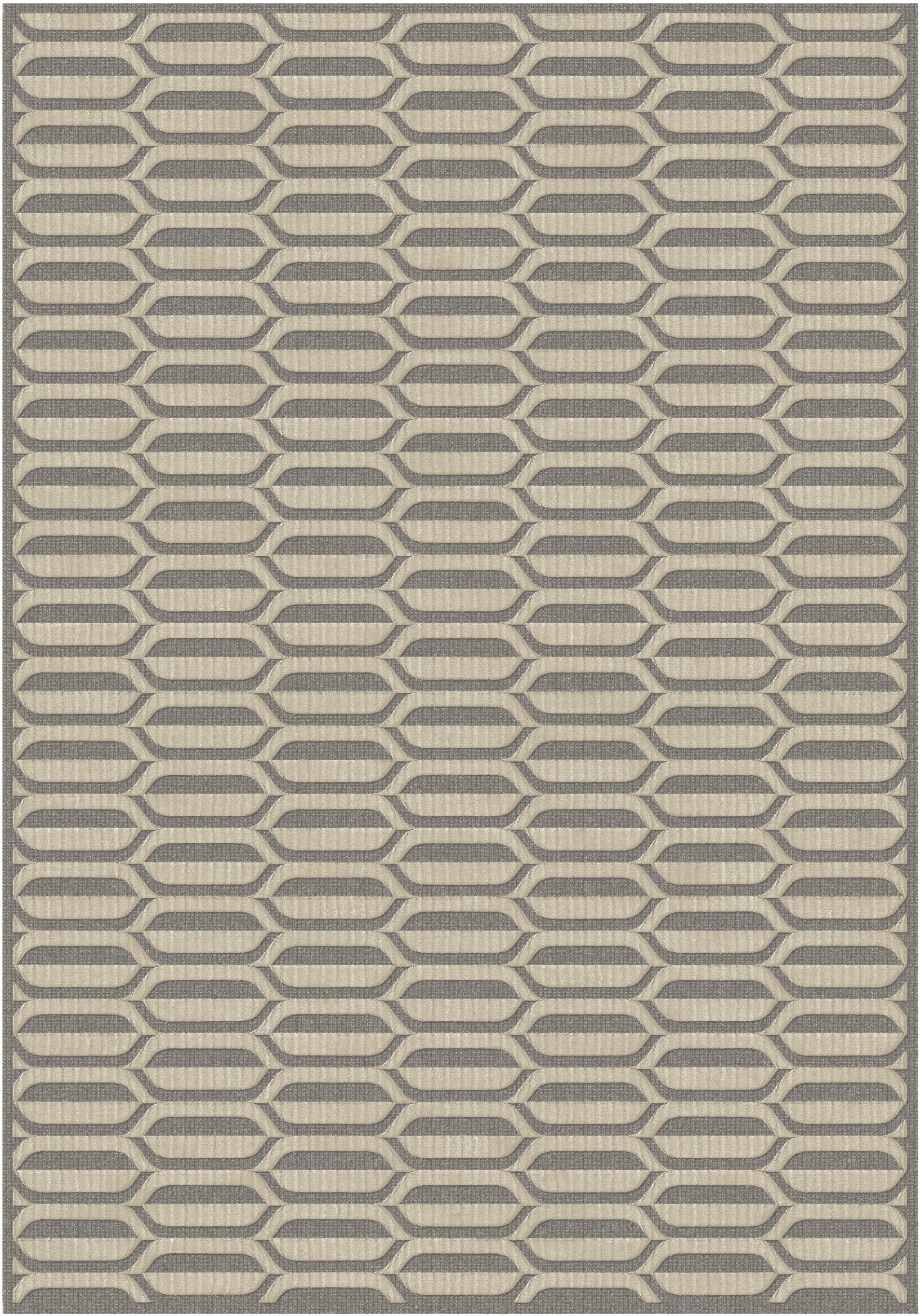 Karpet Ensuite Graphix grey/beige, 160x230 cm