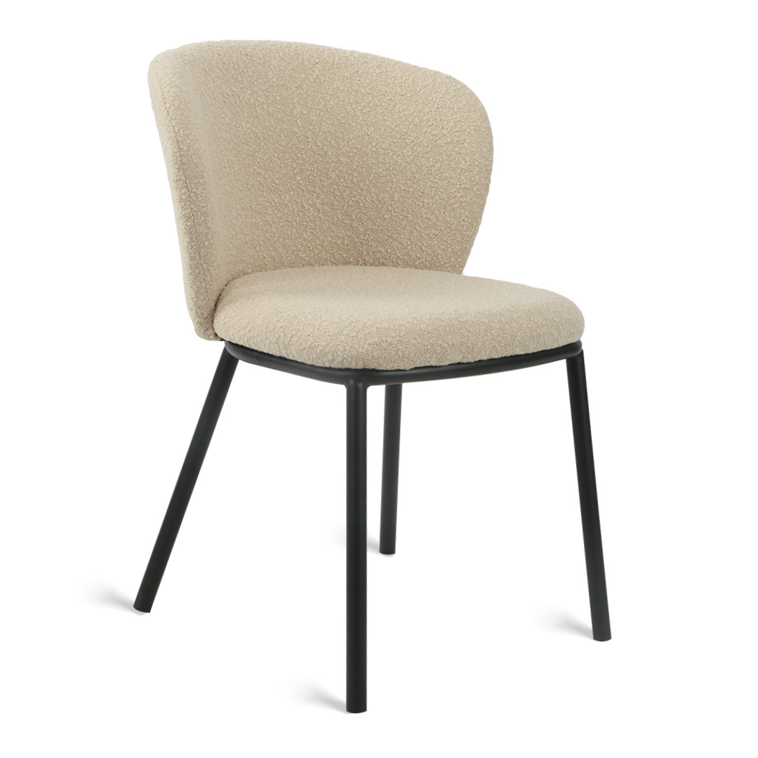 Eetkamerstoel Liaz boucle taupe