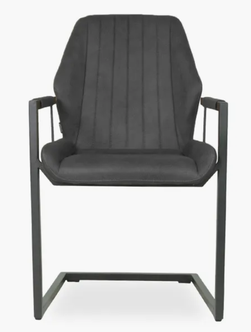 Armstoel Veda antraciet