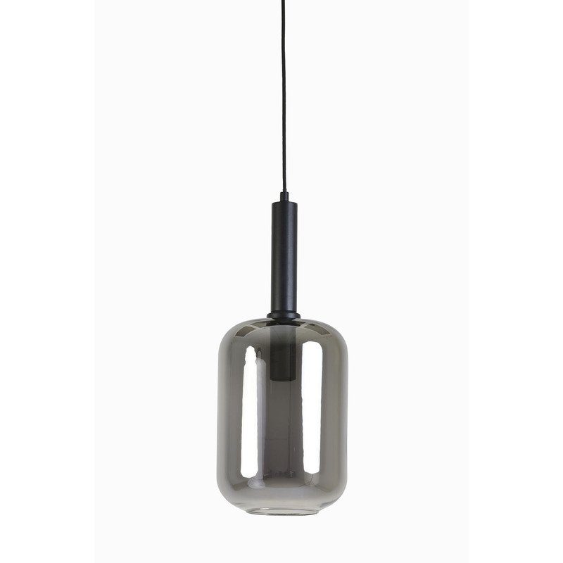 Hanglamp Peglip glas smoke zwart