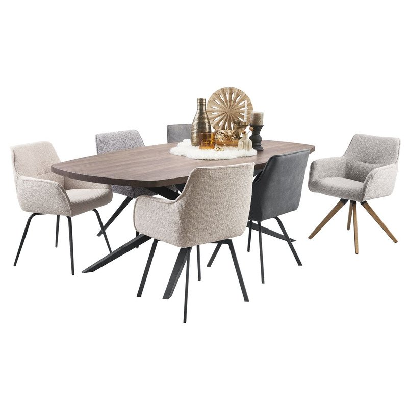 Armstoel Turelli antraciet