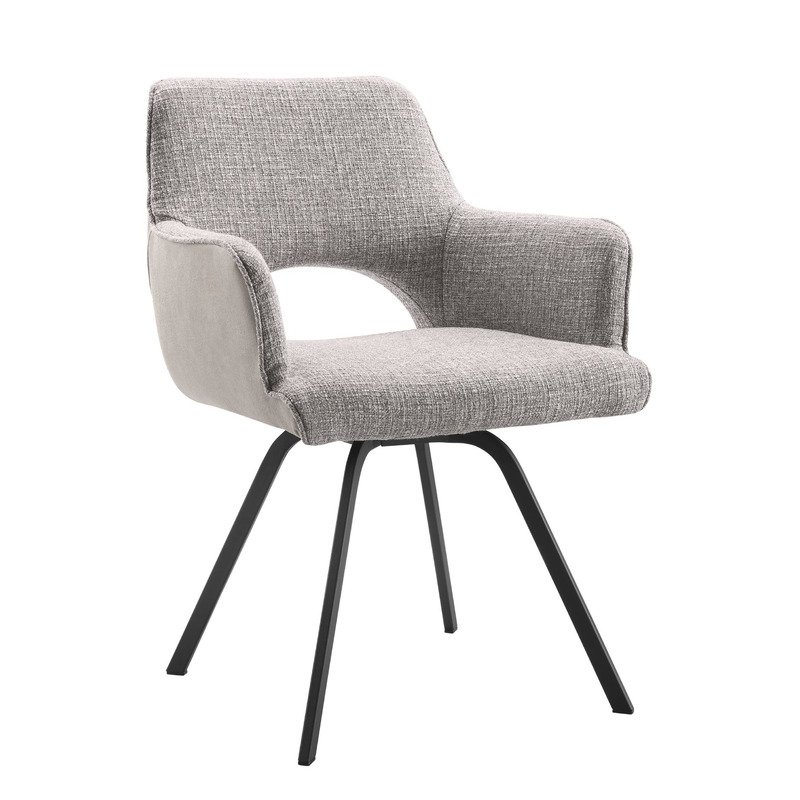 Armstoel Ortaro Grijze duostoffering