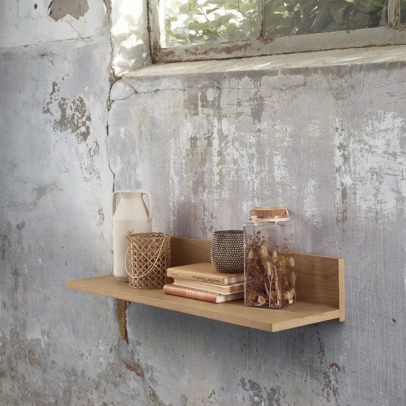 Wandplank Belvio 85 cm breed light oak