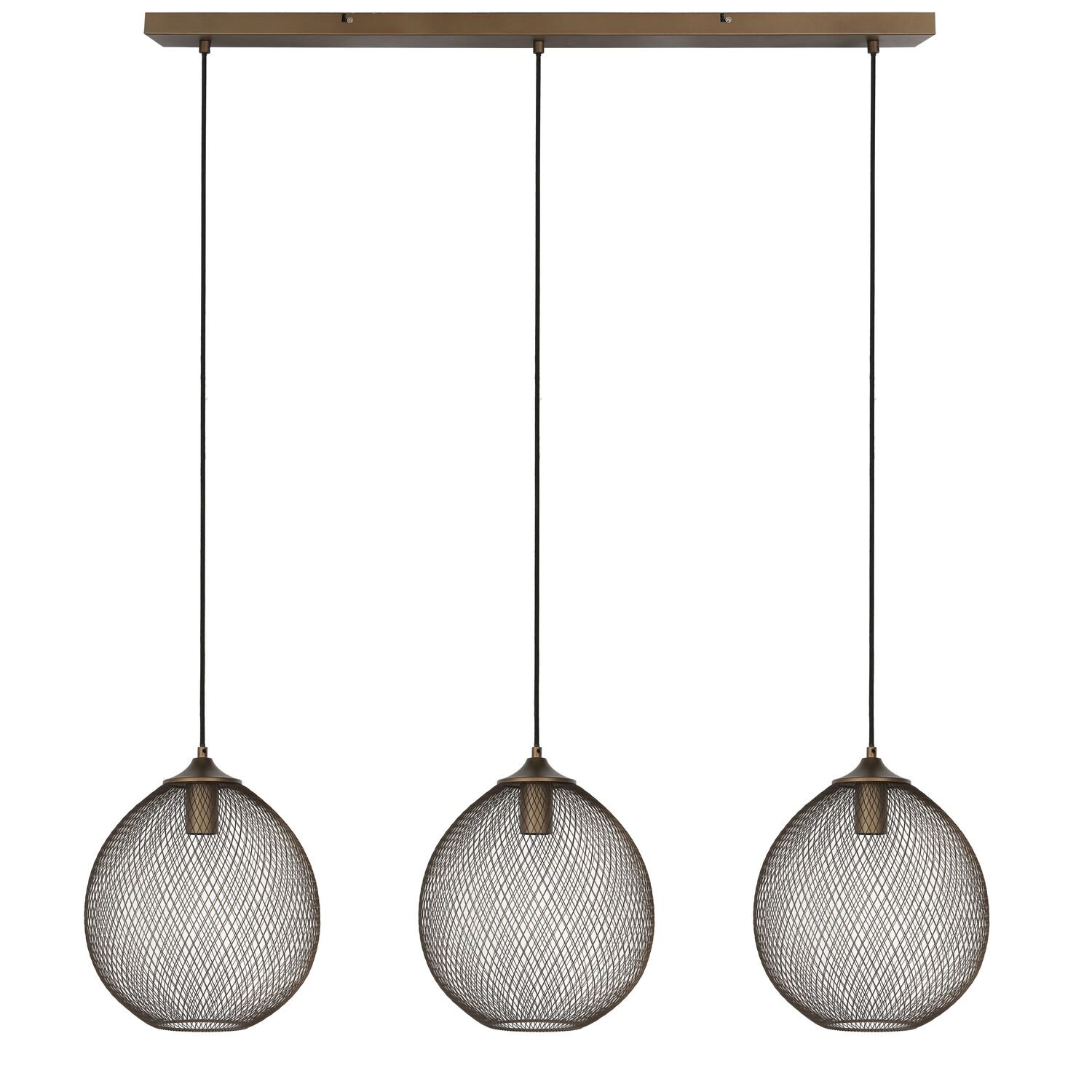 Hanglamp Maroggia 3 lampen copper brown