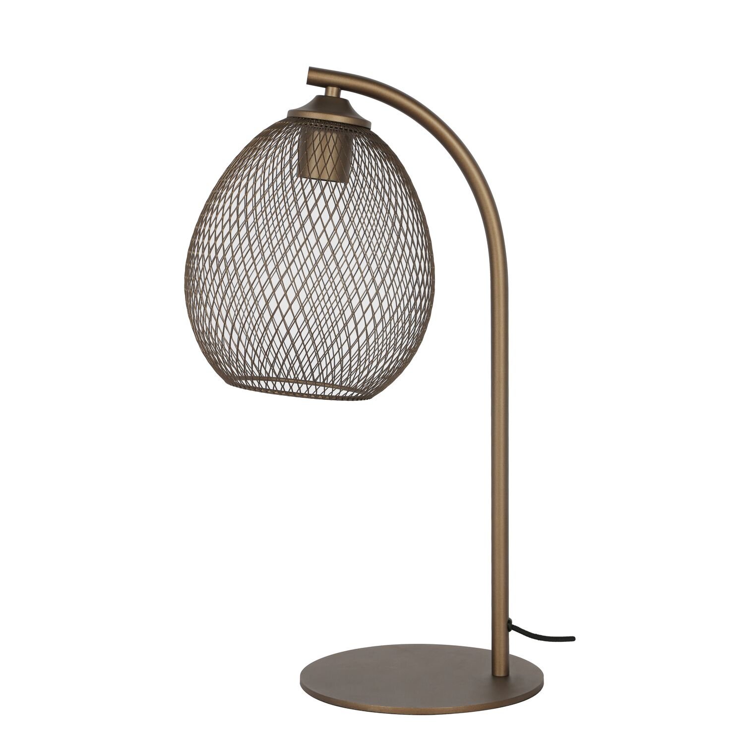 Tafellamp Marroggia copper brown 1 lichts