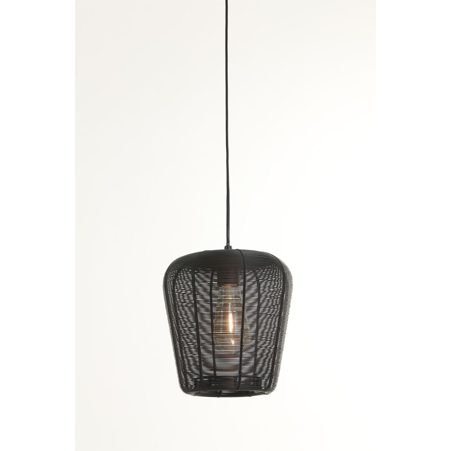Hanglamp Barzio mat zwart Ø23