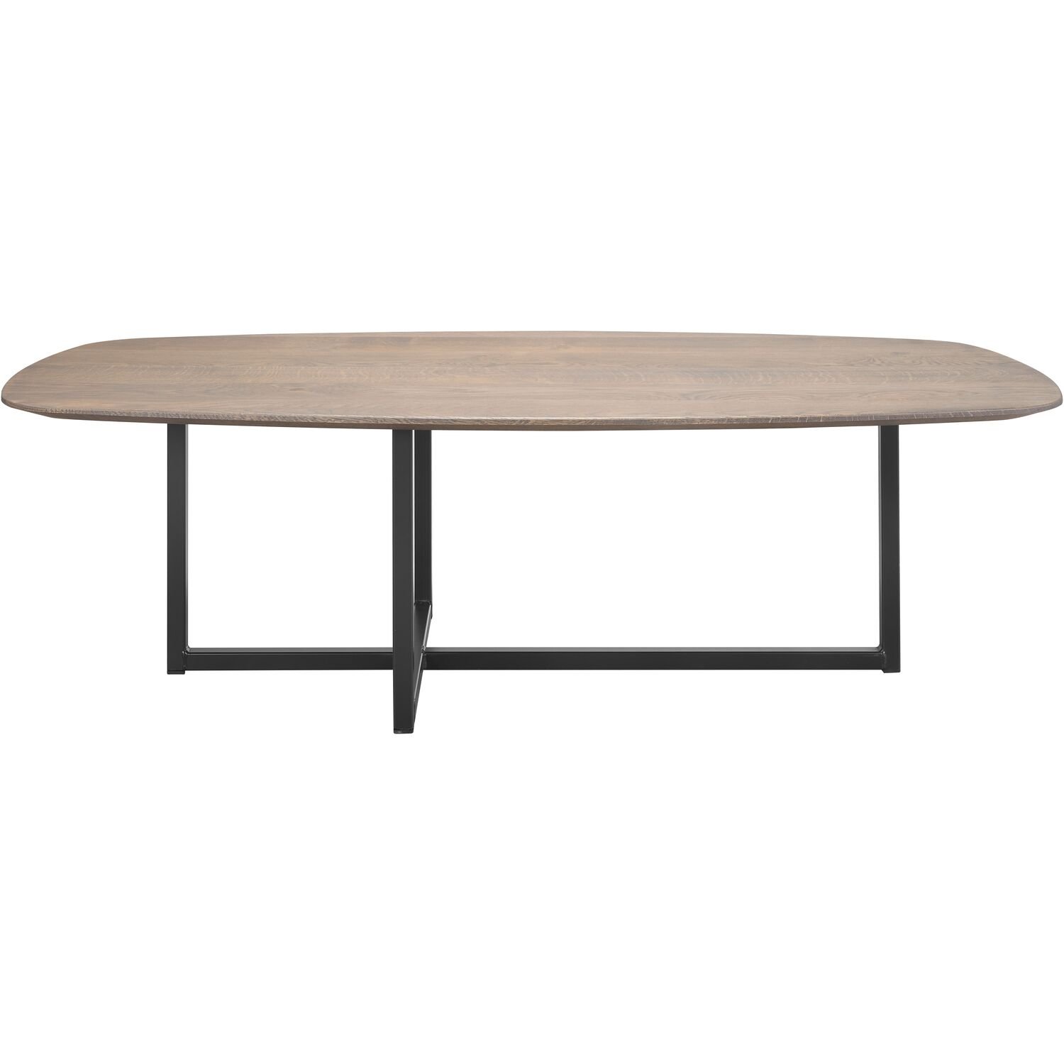 Salontafel Tavolo ovaal 140x70 massief eikenhout slate