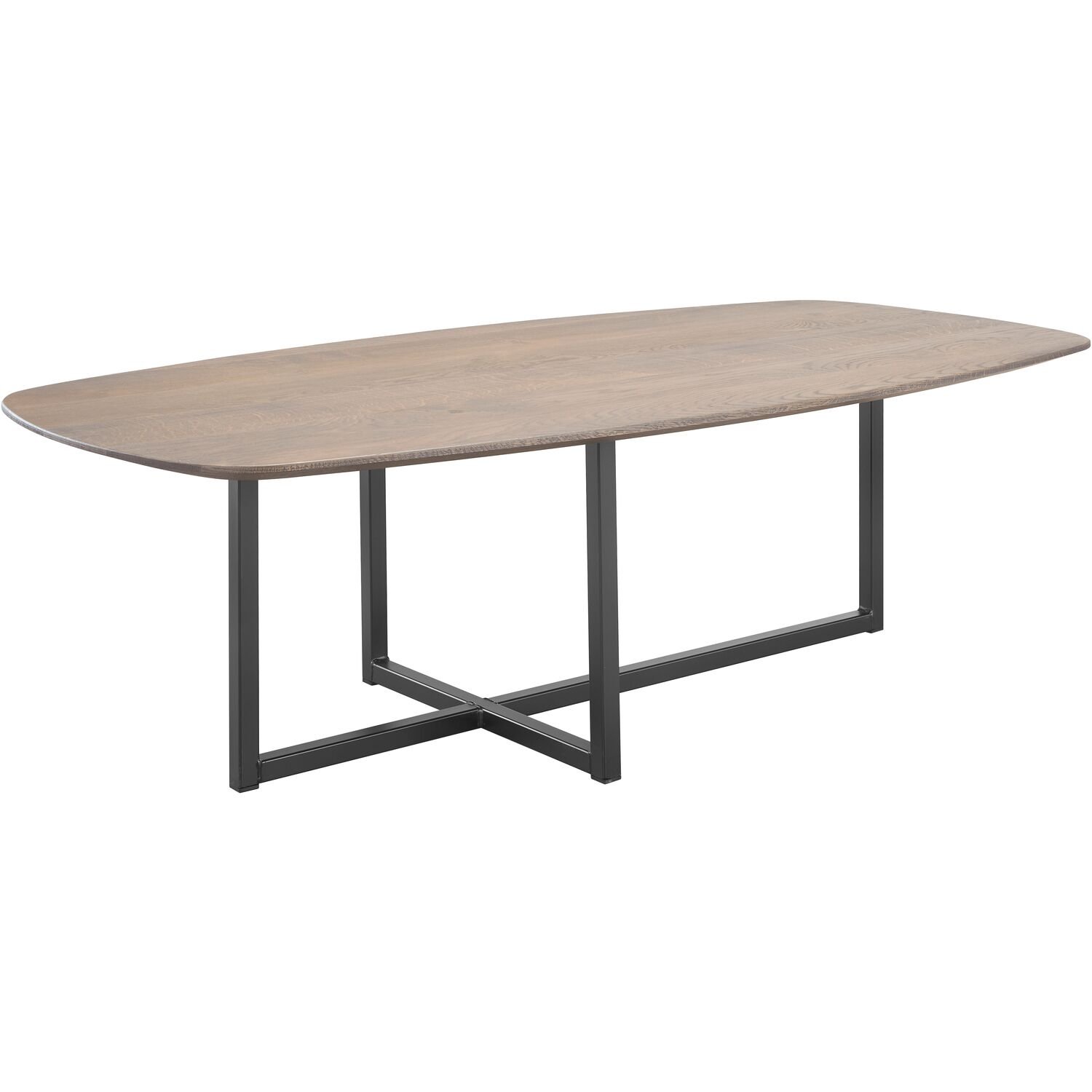 Salontafel Tavolo ovaal 140x70 massief eikenhout slate