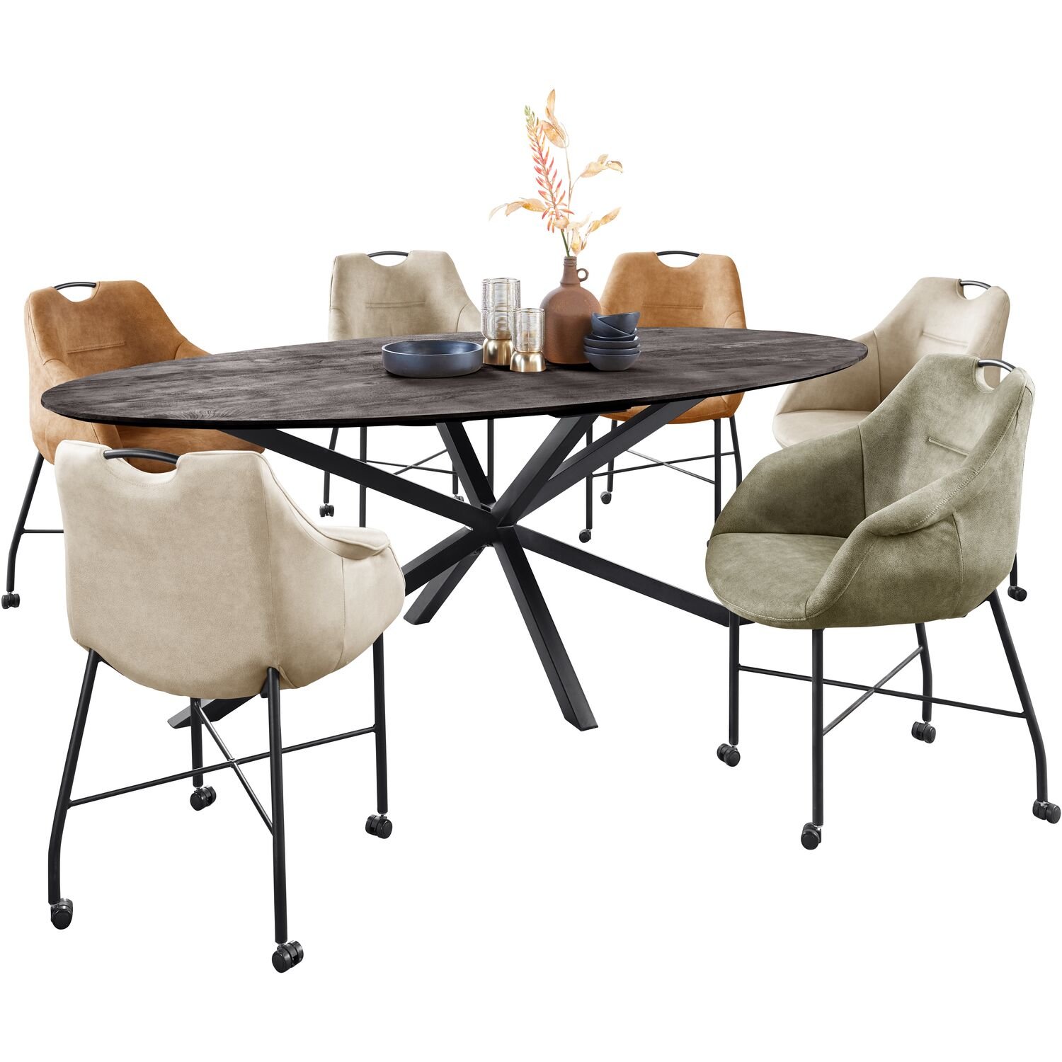 Armstoel Lucide cognac