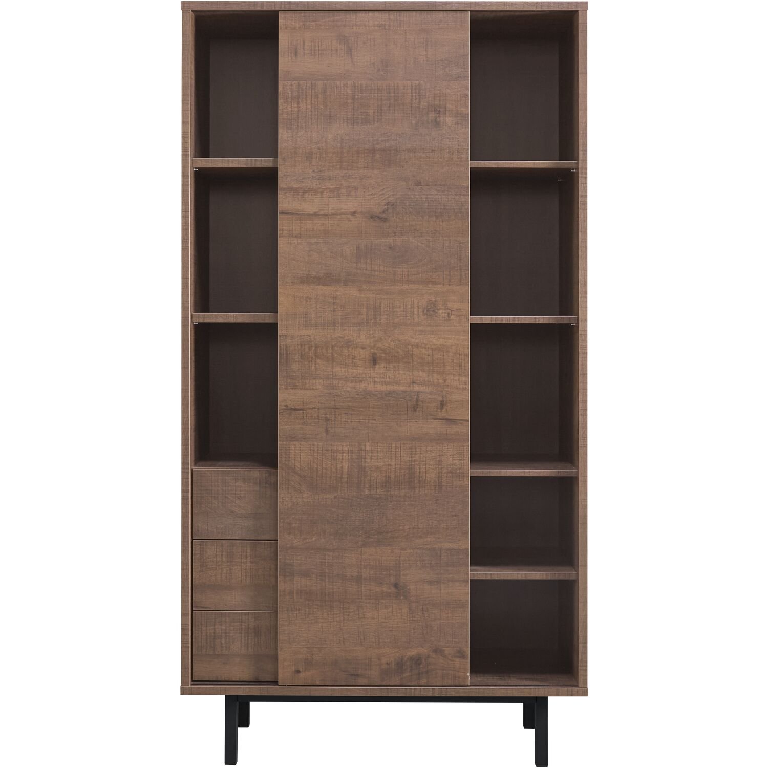 Wandkast Spazzare dark mango