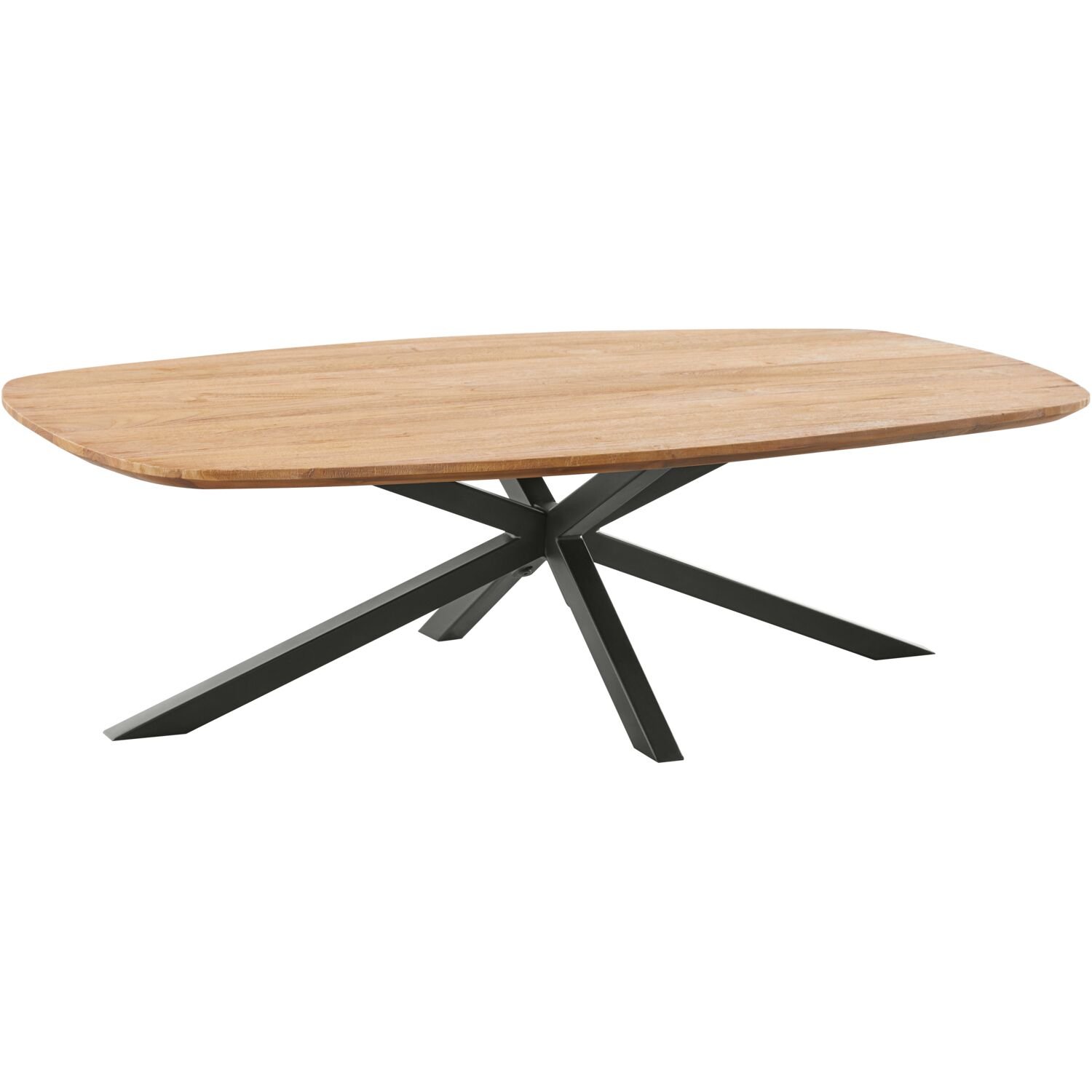 Salontafel Romaro deens ovaal 140 x 70 teak mix rough