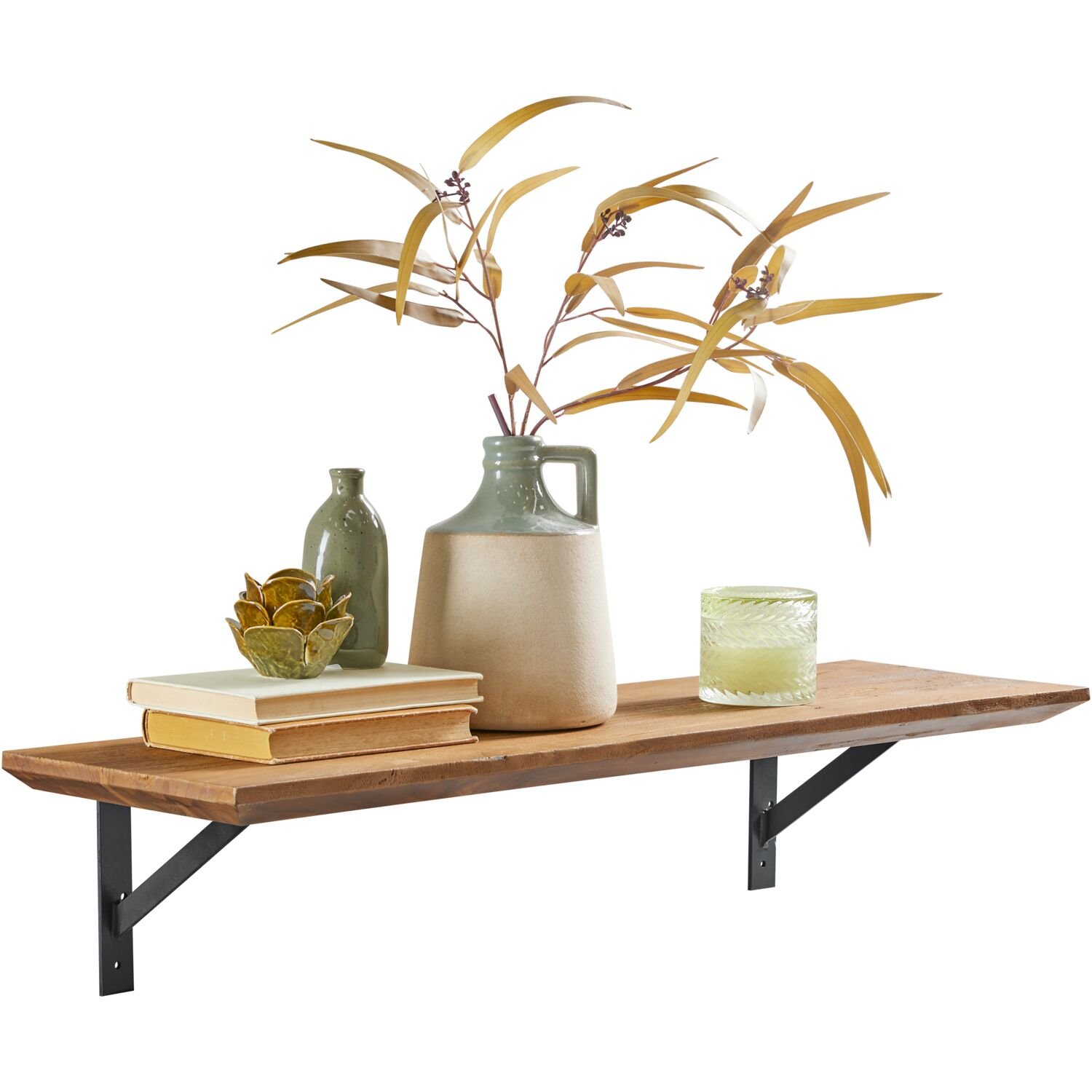 Wandplank Romaro b90 cm teak mix rough