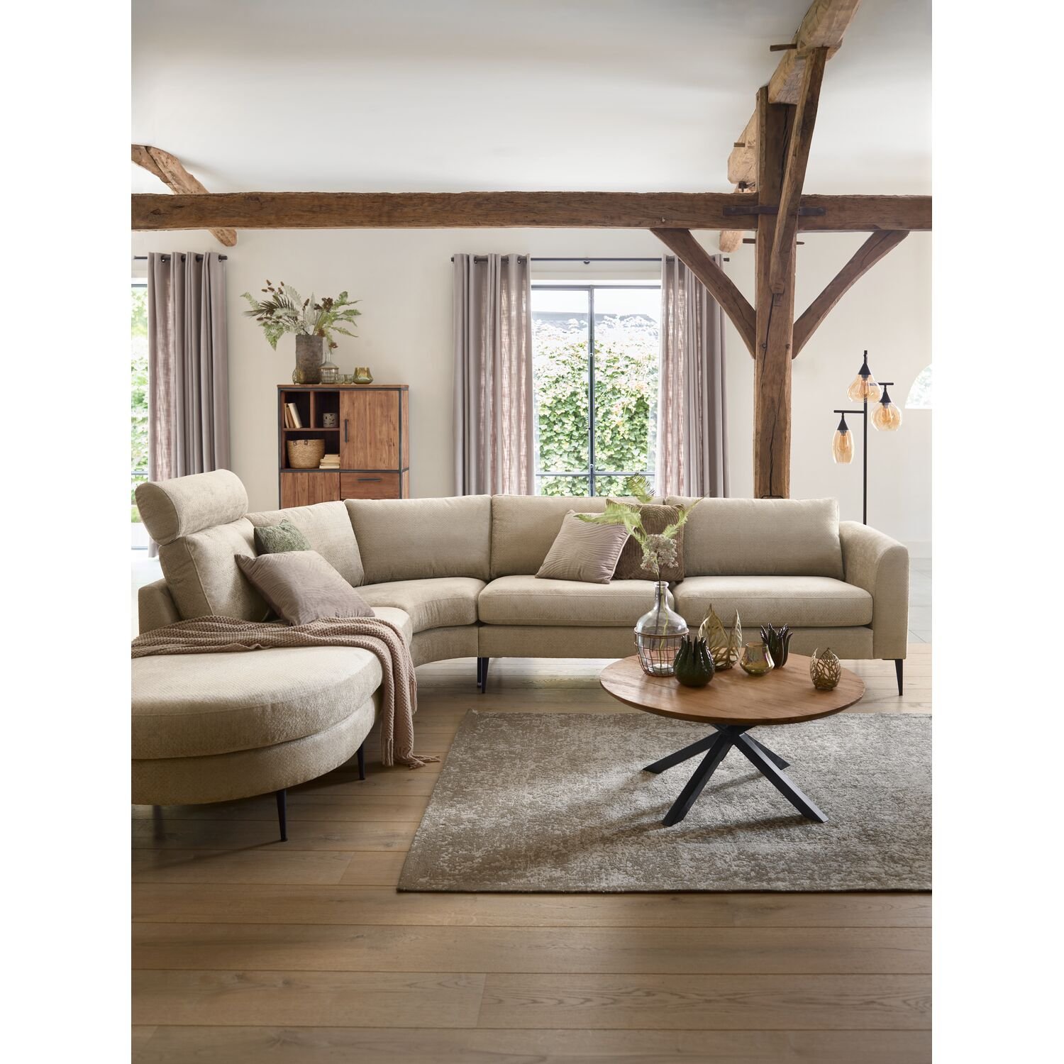 Salontafel Aska 90 teak naturel brushed