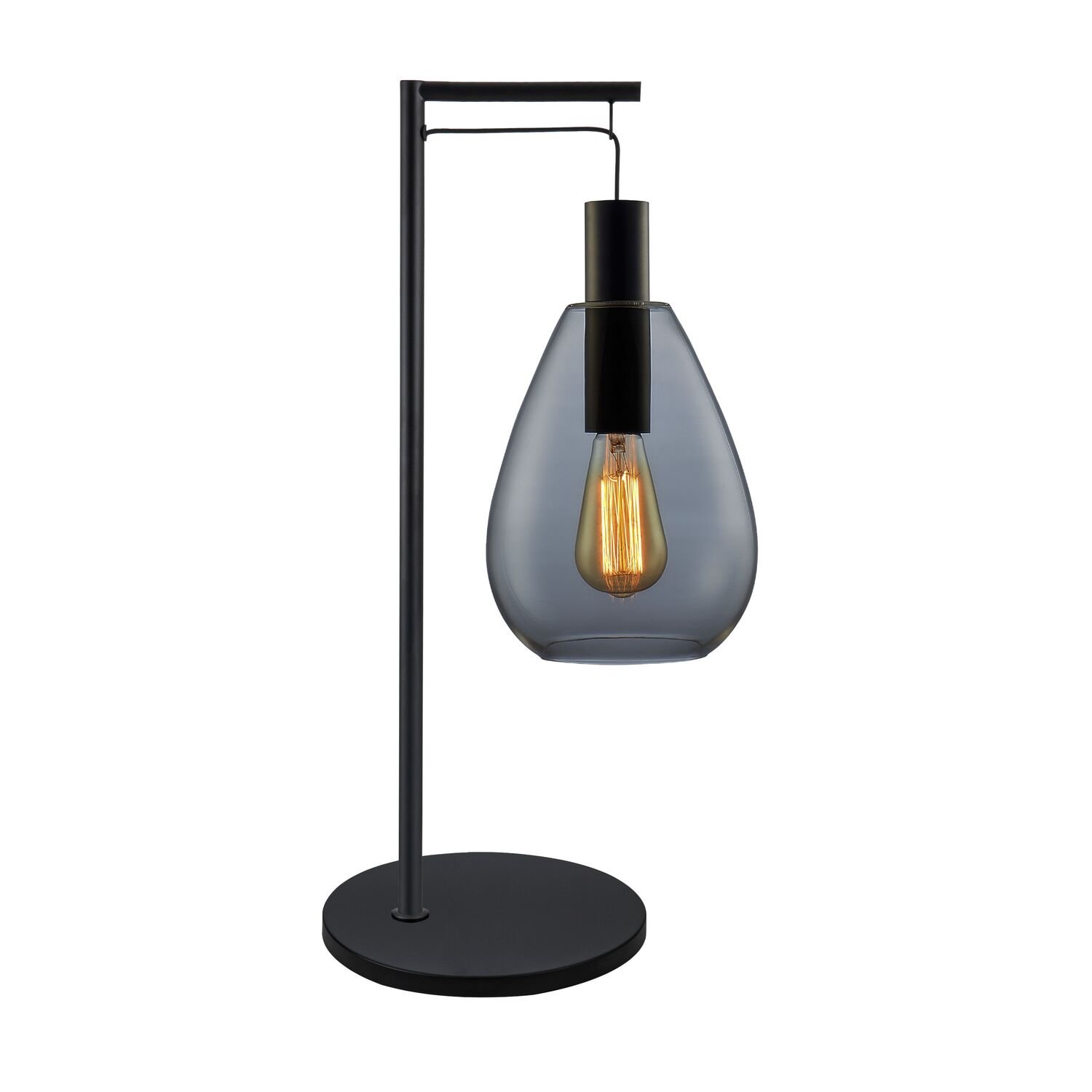 Tafellamp Felinio smoke glas 1 lichts