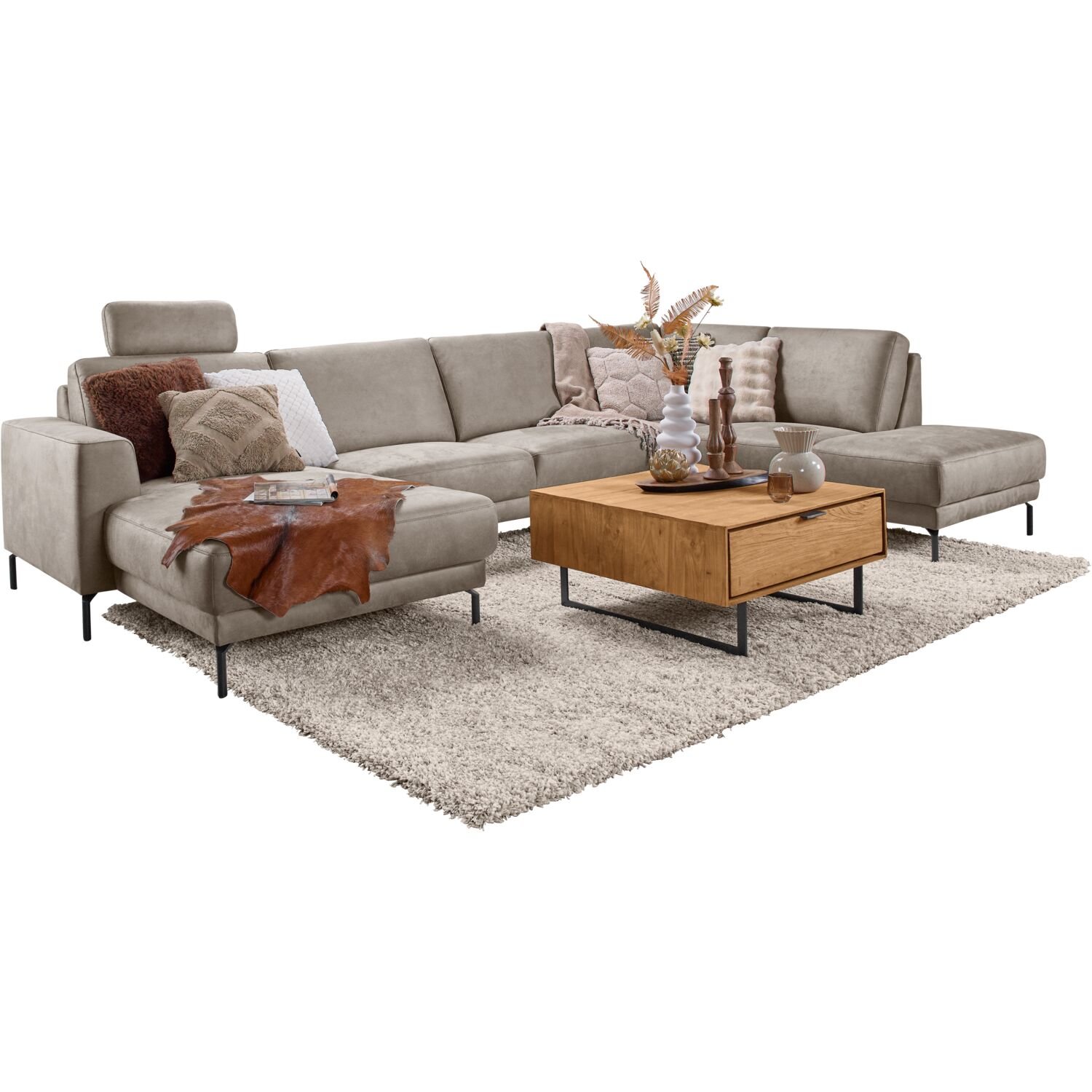 Hoekbank Moscato Pocketvering icm visco, Clay