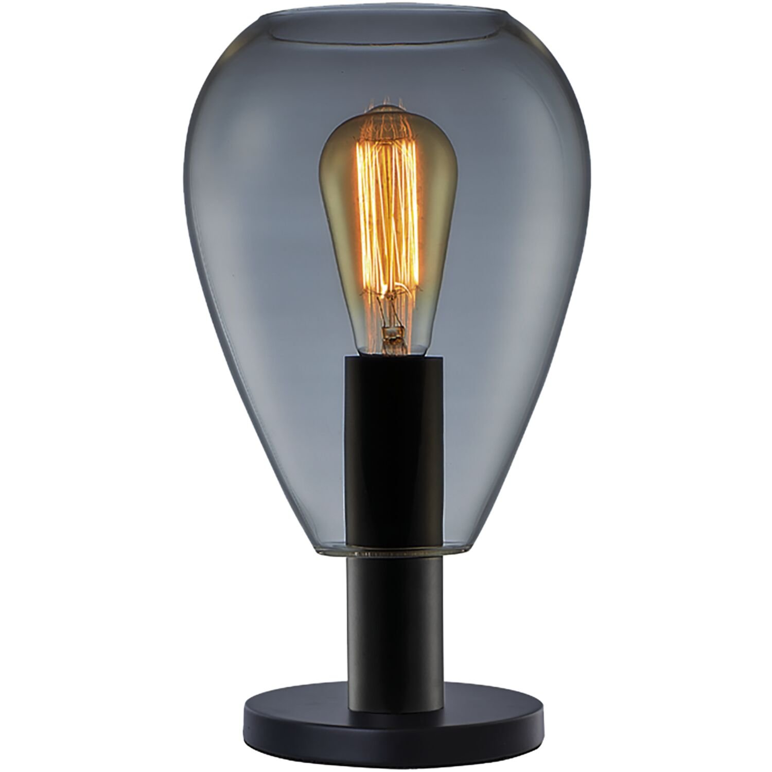 Tafellamp Felinio smoke glas 1 lichts