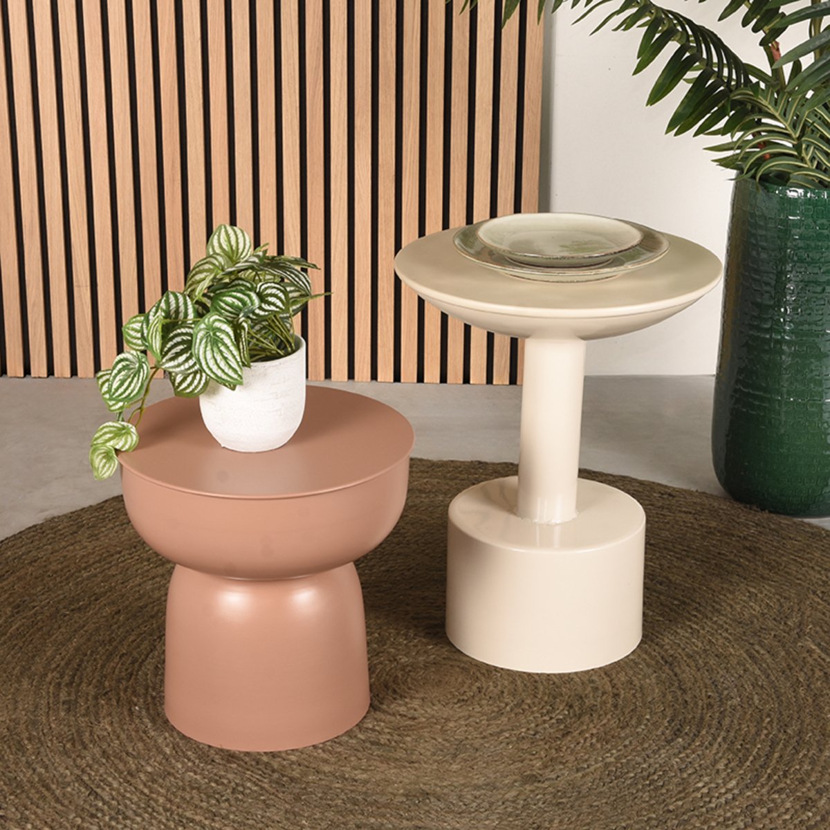 Bijzettafel Rif Beige