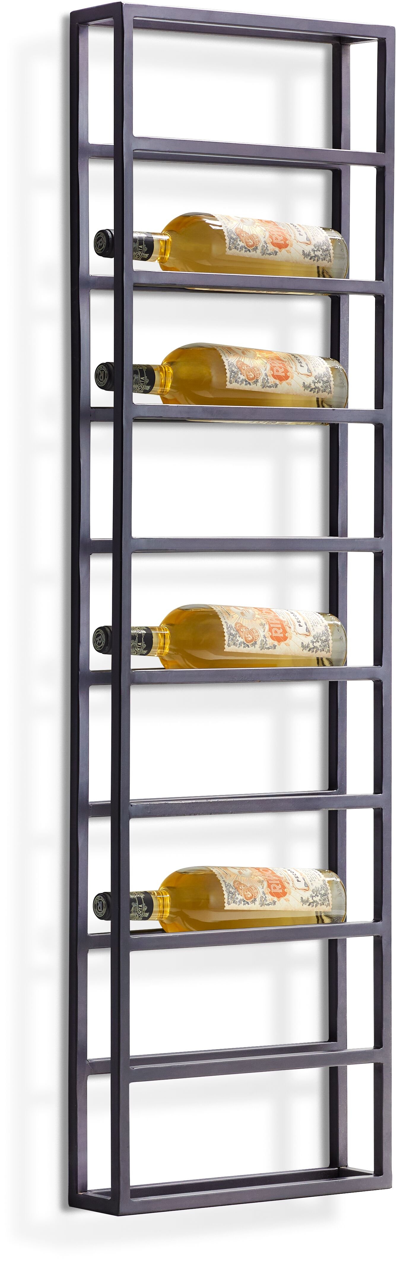 Wijnrek Portabo 123x36 cm mat zwart