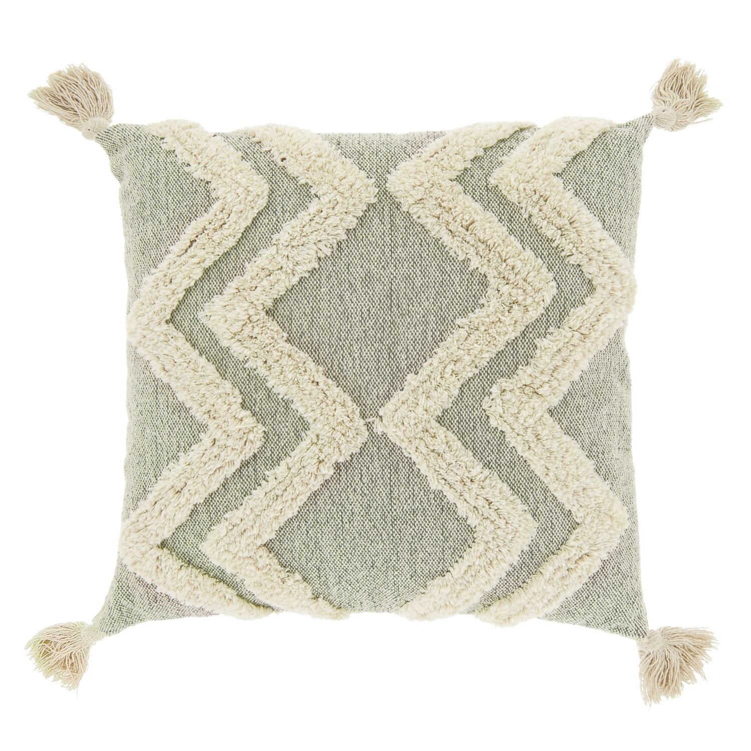 Sierkussen Banchette 45x45 cm green