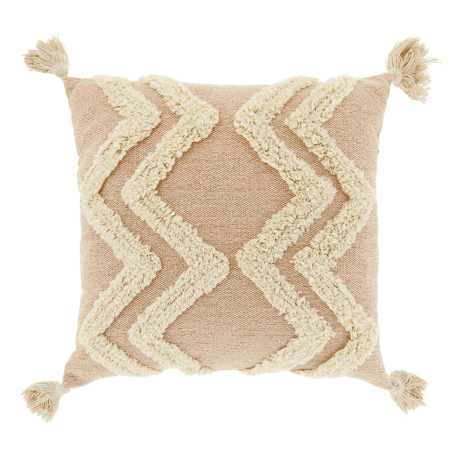 Sierkussen Banchette 45x45 cm apricot