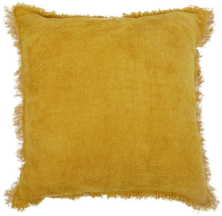 Sierkussen Tasuulo 45x45 cm okergeel