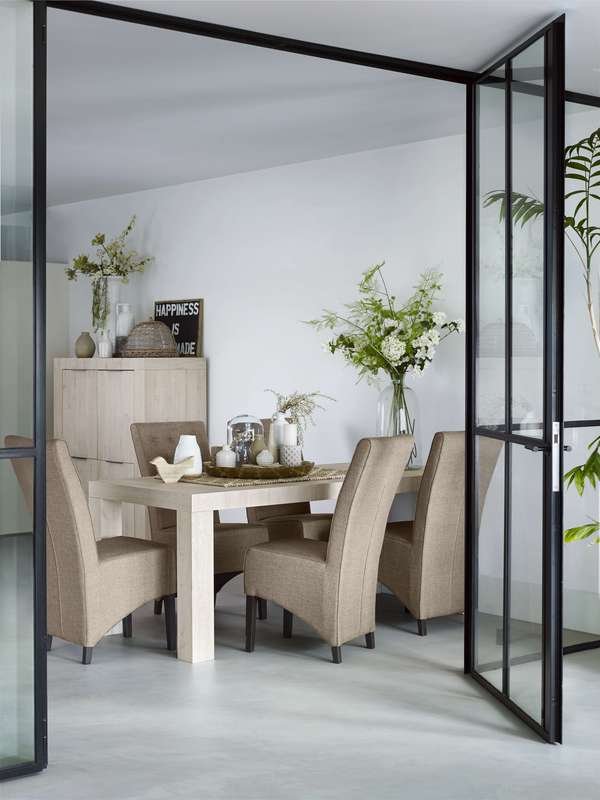 Eettafel Luonto sherwood beige melamine, 190x88x76 cm