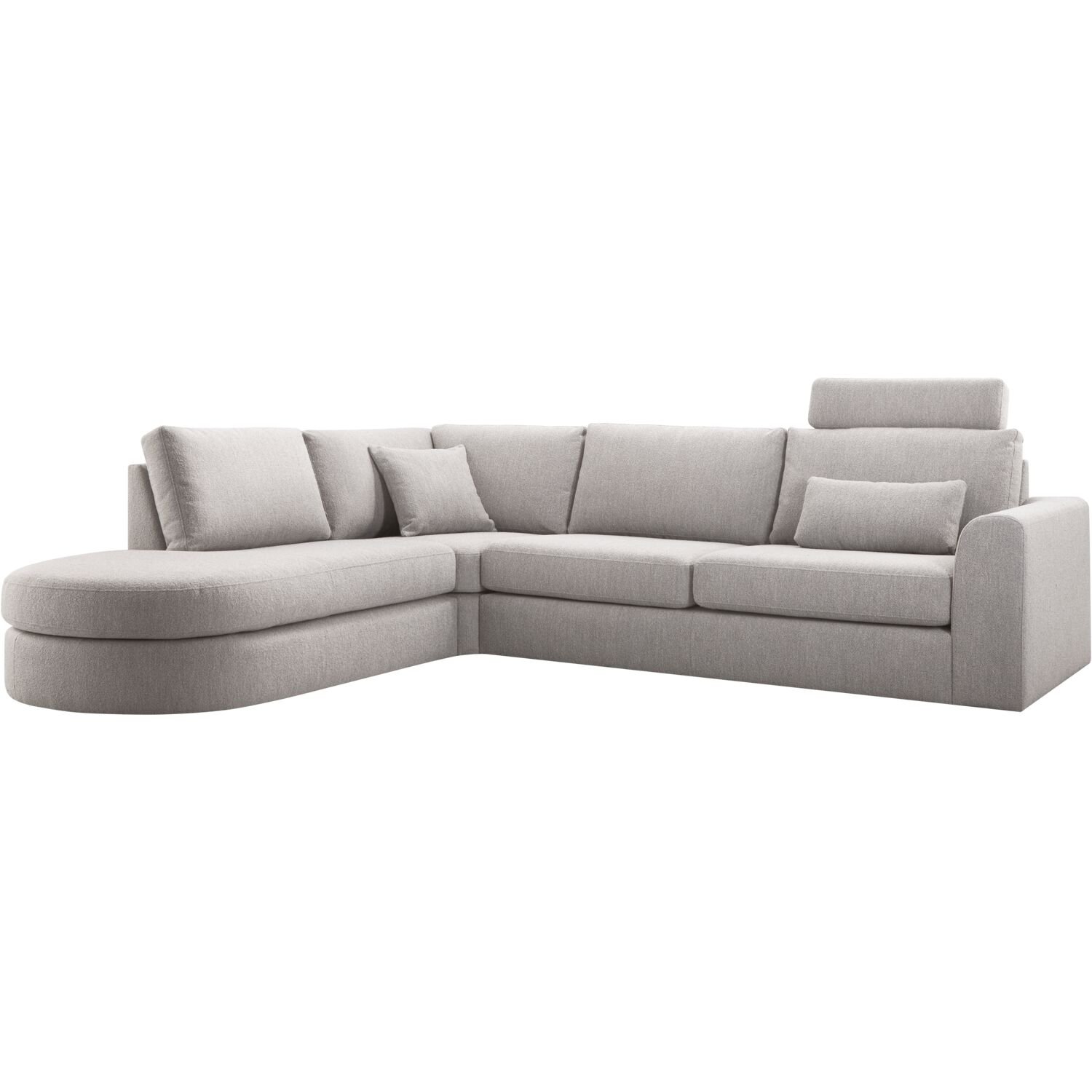 Hoekbank Arnad HR-koudschuim, steel