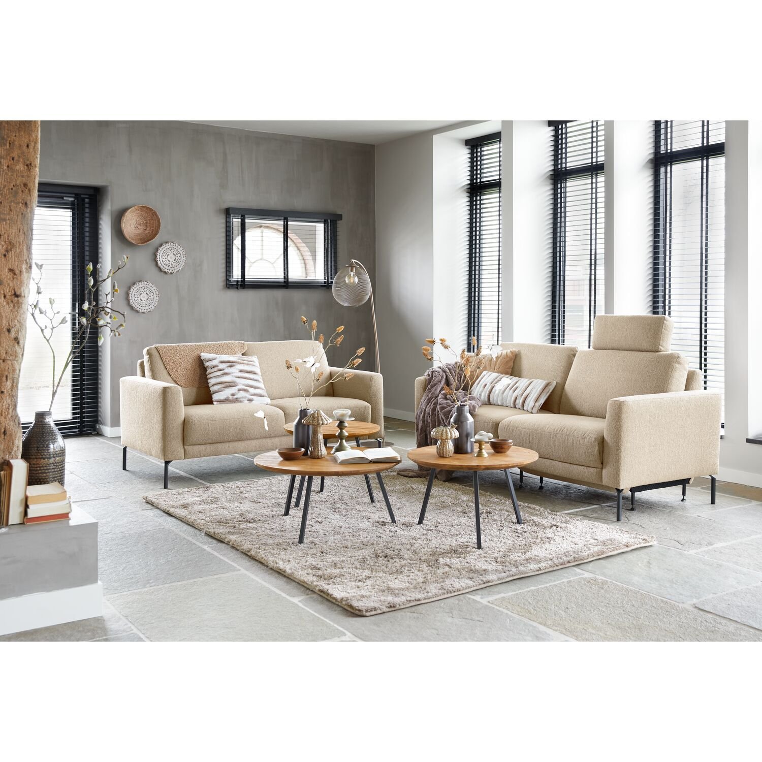 Bijzettafel Aska ø55 teak naturel brushed