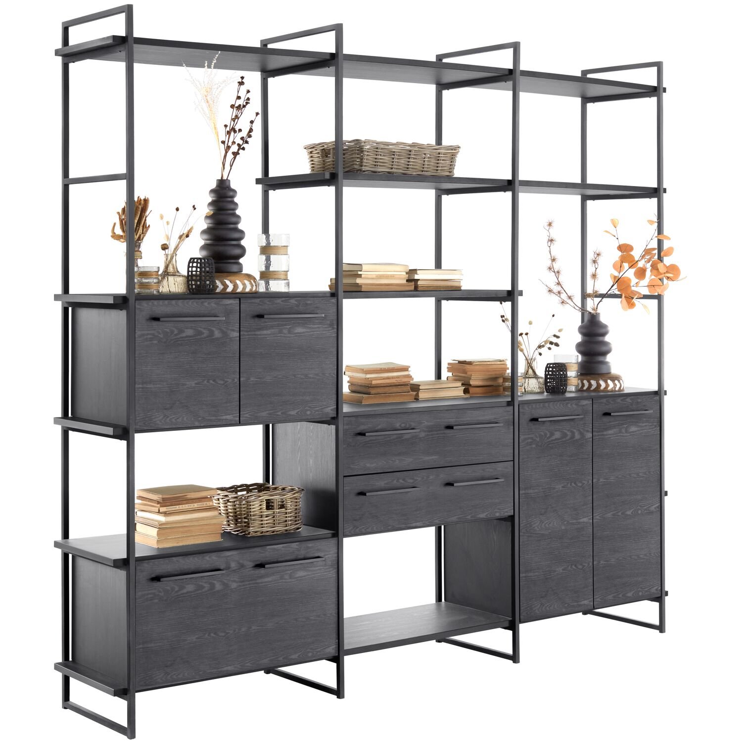 Wandkast Sistema H226 x B244 x D45 noir