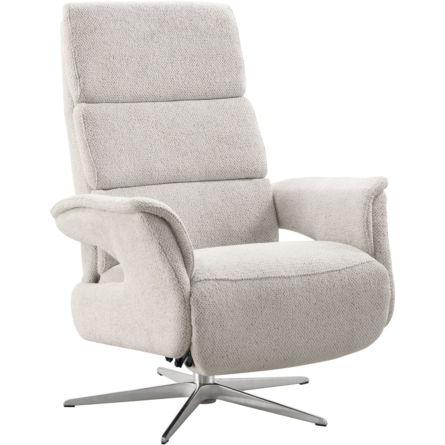 Relaxfauteuil Initio medium in stof macan 60 lightgrey