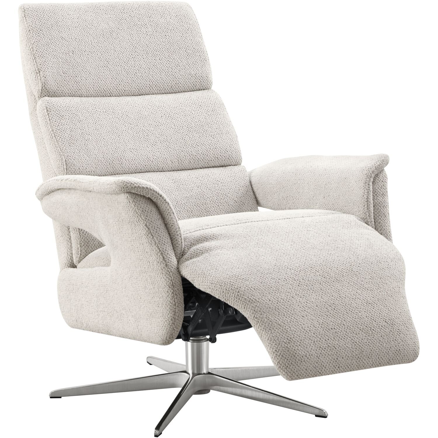 Relaxfauteuil Initio medium in stof macan 60 lightgrey