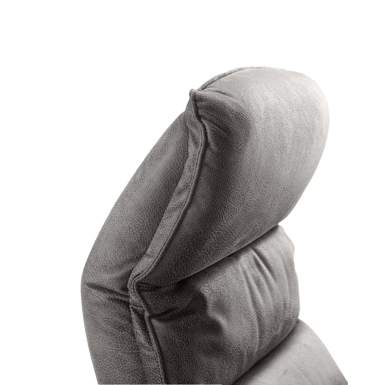 Relaxfauteuil Volgere Grijs met verstelbare rug en voetensteun