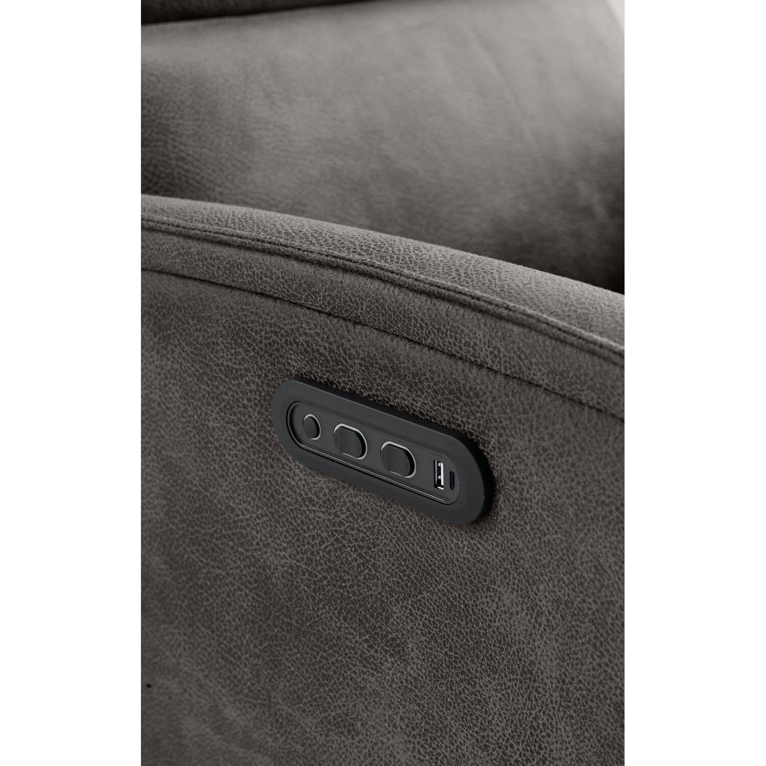 Relaxfauteuil Volgere electrisch verstelbaar dakota 68 dark grey