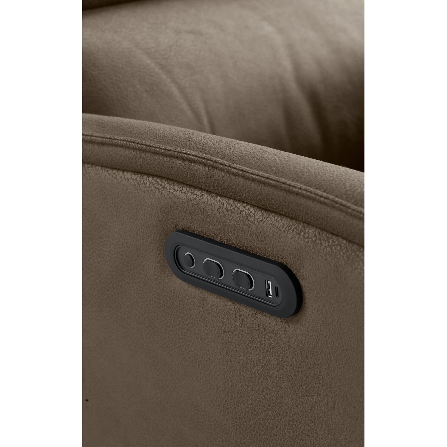 Relaxfauteuil Volgere medium donkerbruin elektrisch verstelbaar