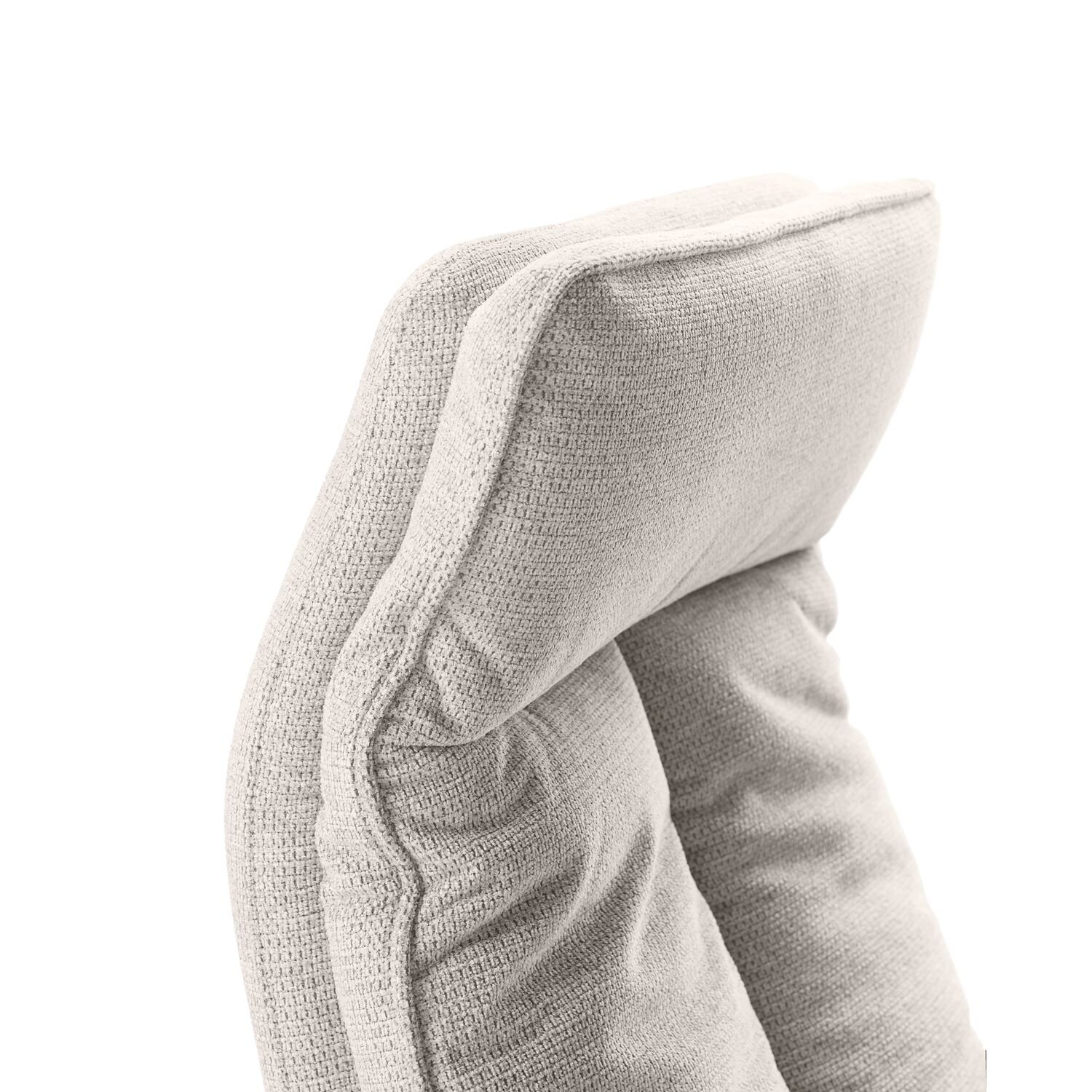 Relaxfauteuil Assele HR-schuim handmatig verstelbaar lichtgrijs