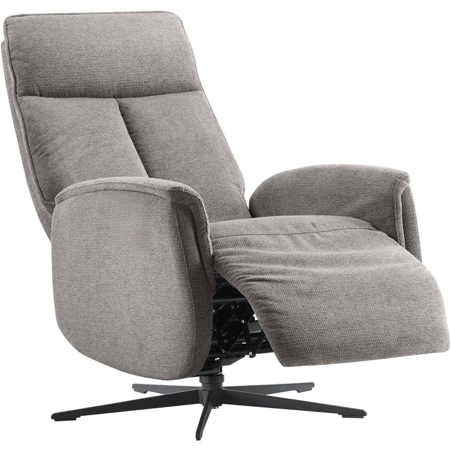 Relaxfauteuil Assele (draaibaar) stof mito 67 antraciet