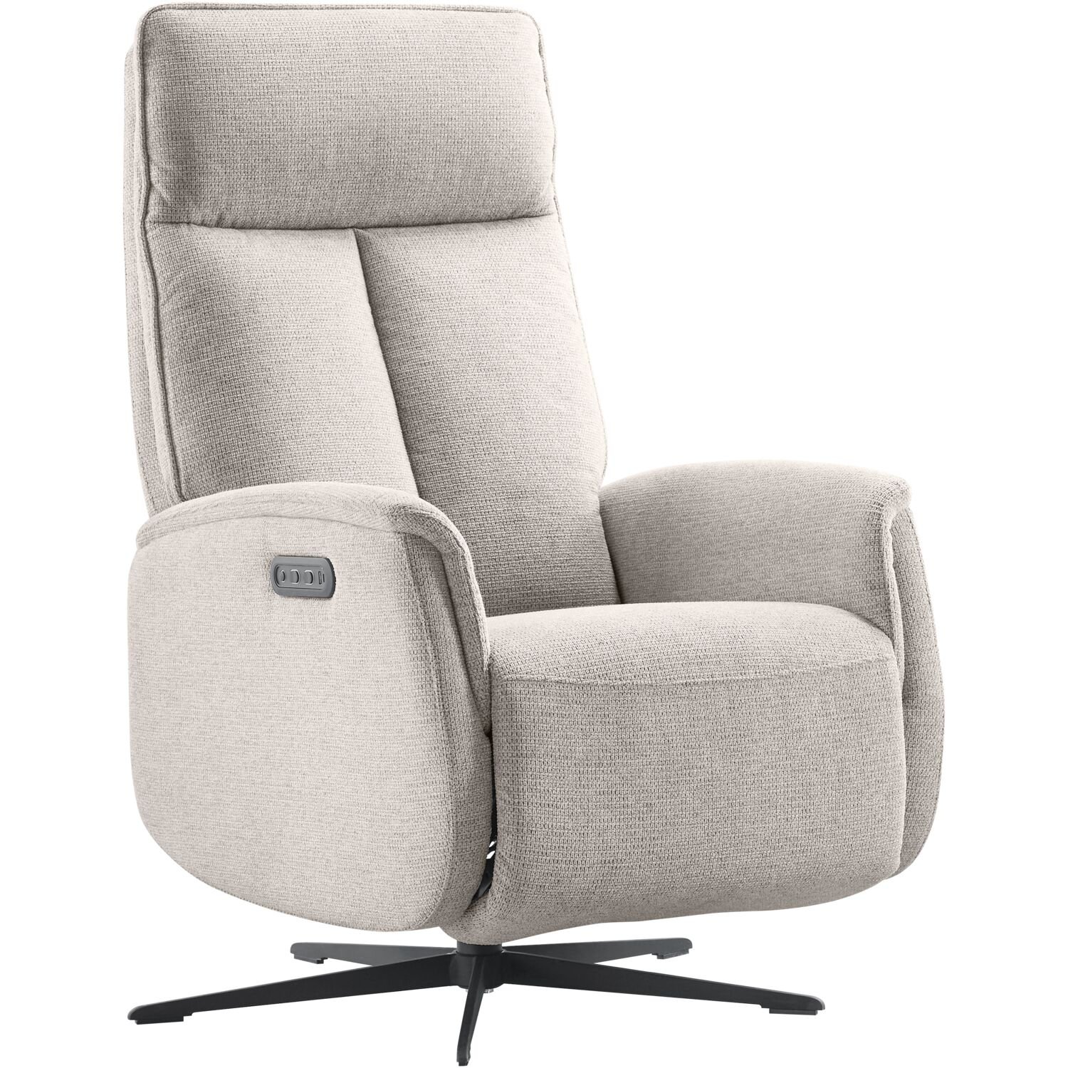 Relaxfauteuil Assele (draaibaar) stof mito 40 ash grey