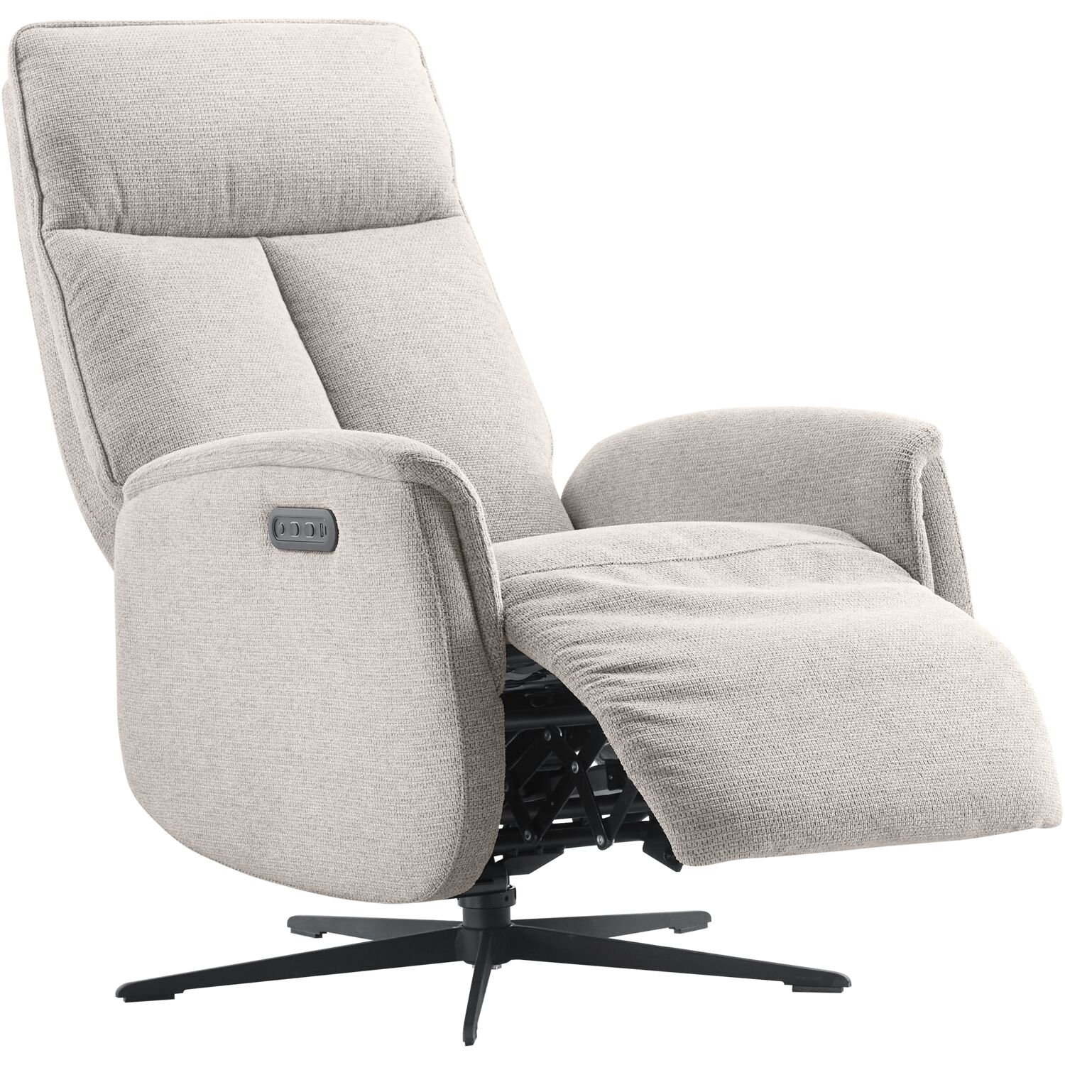 Relaxfauteuil Assele (draaibaar) stof mito 40 ash grey