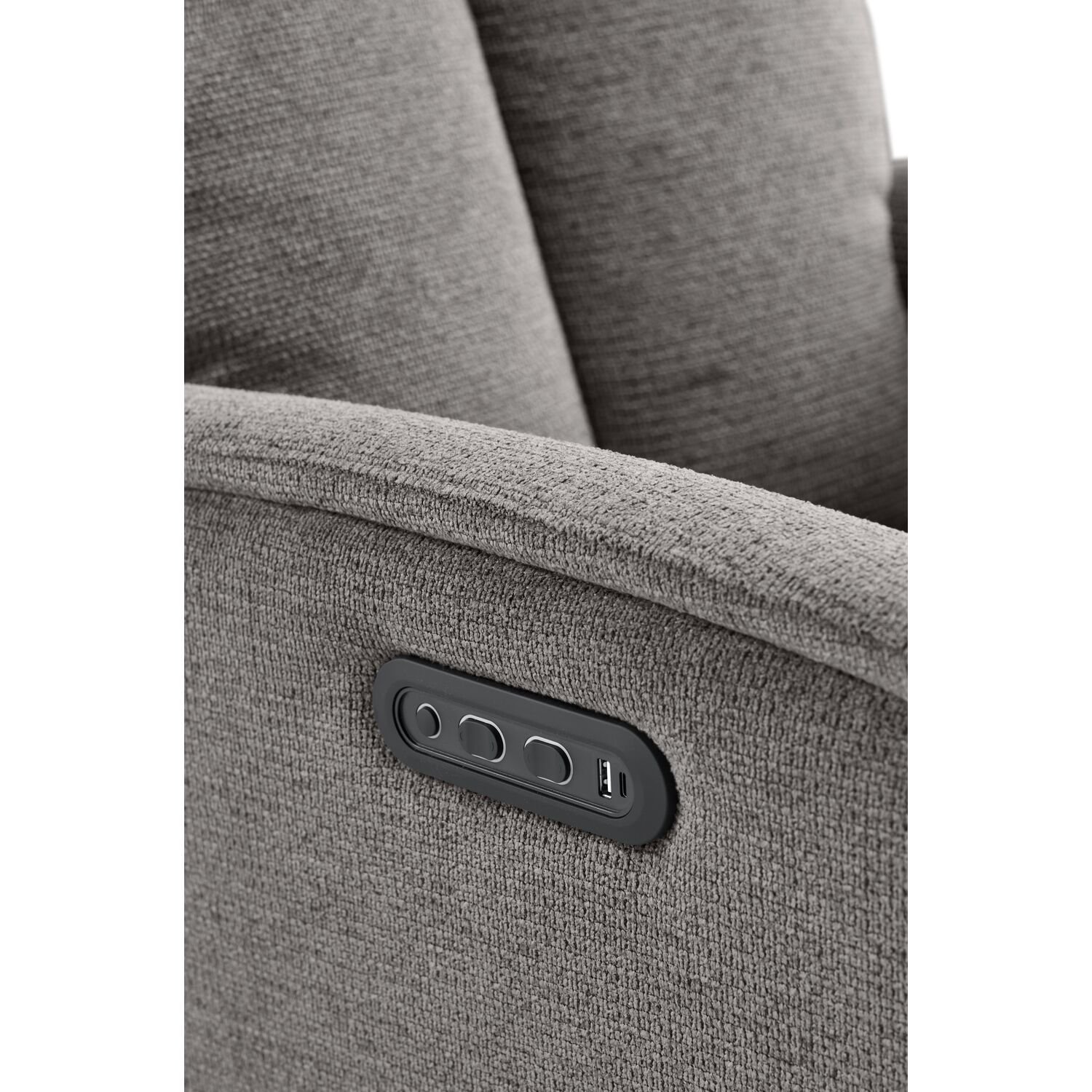 Relaxfauteuil Assele antraciet elektrisch verstelbaar