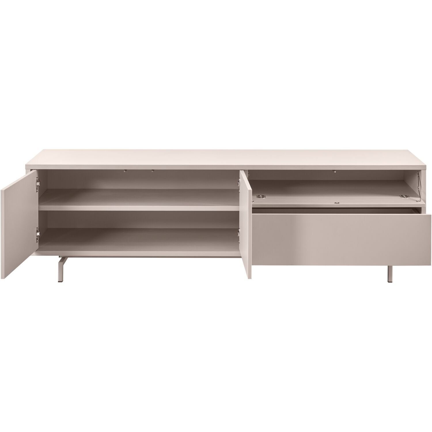 TV-meubel Famosa 2 deurs 1 lade 1 klep stone grey decor
