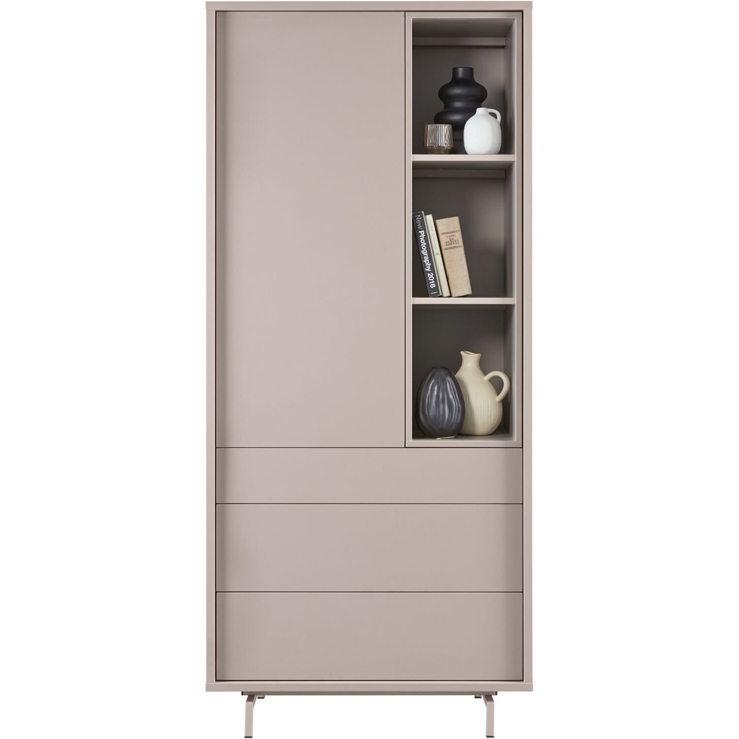 Opbergkast Famosa grijs 187x83x45 cm