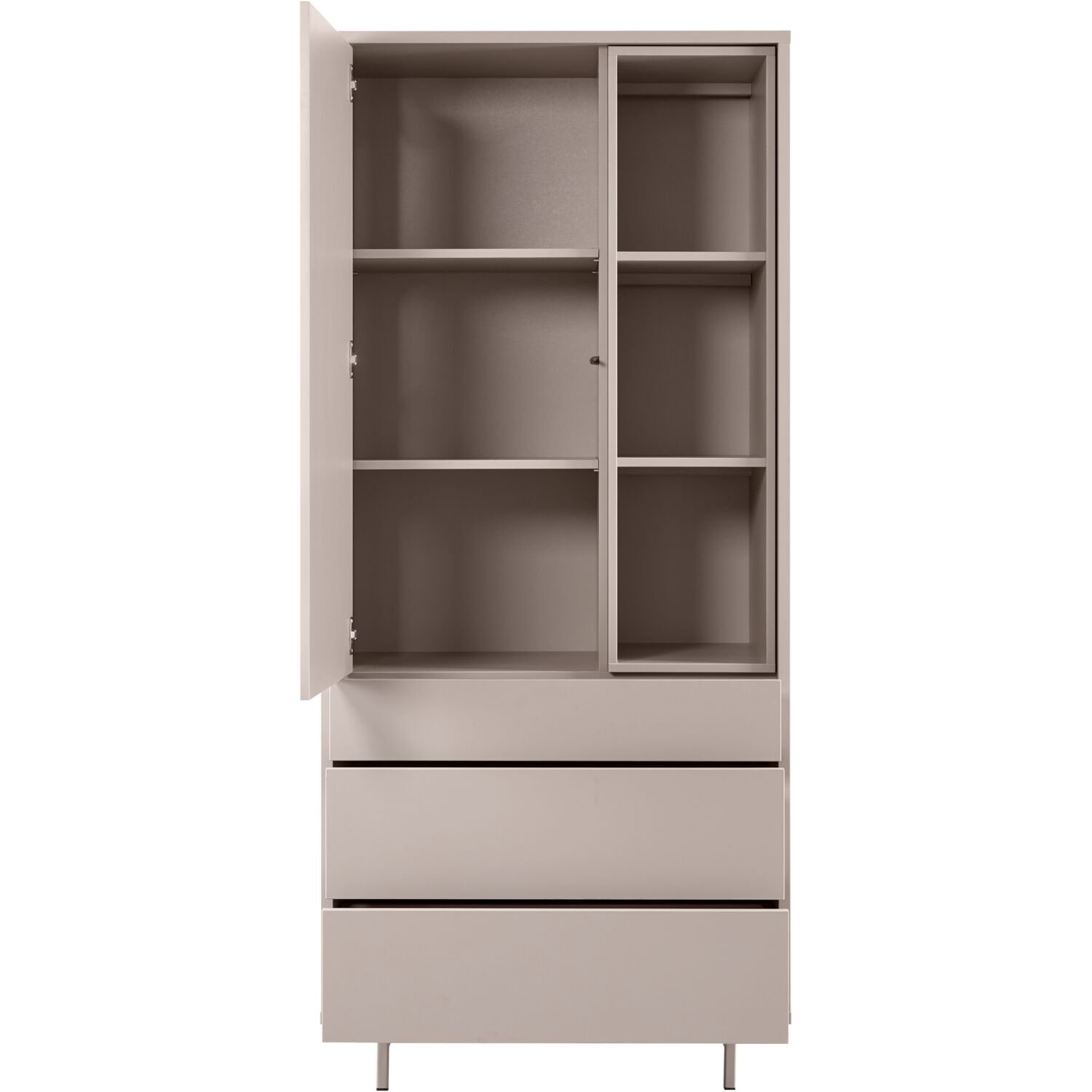 Opbergkast Famosa grijs 187x83x45 cm