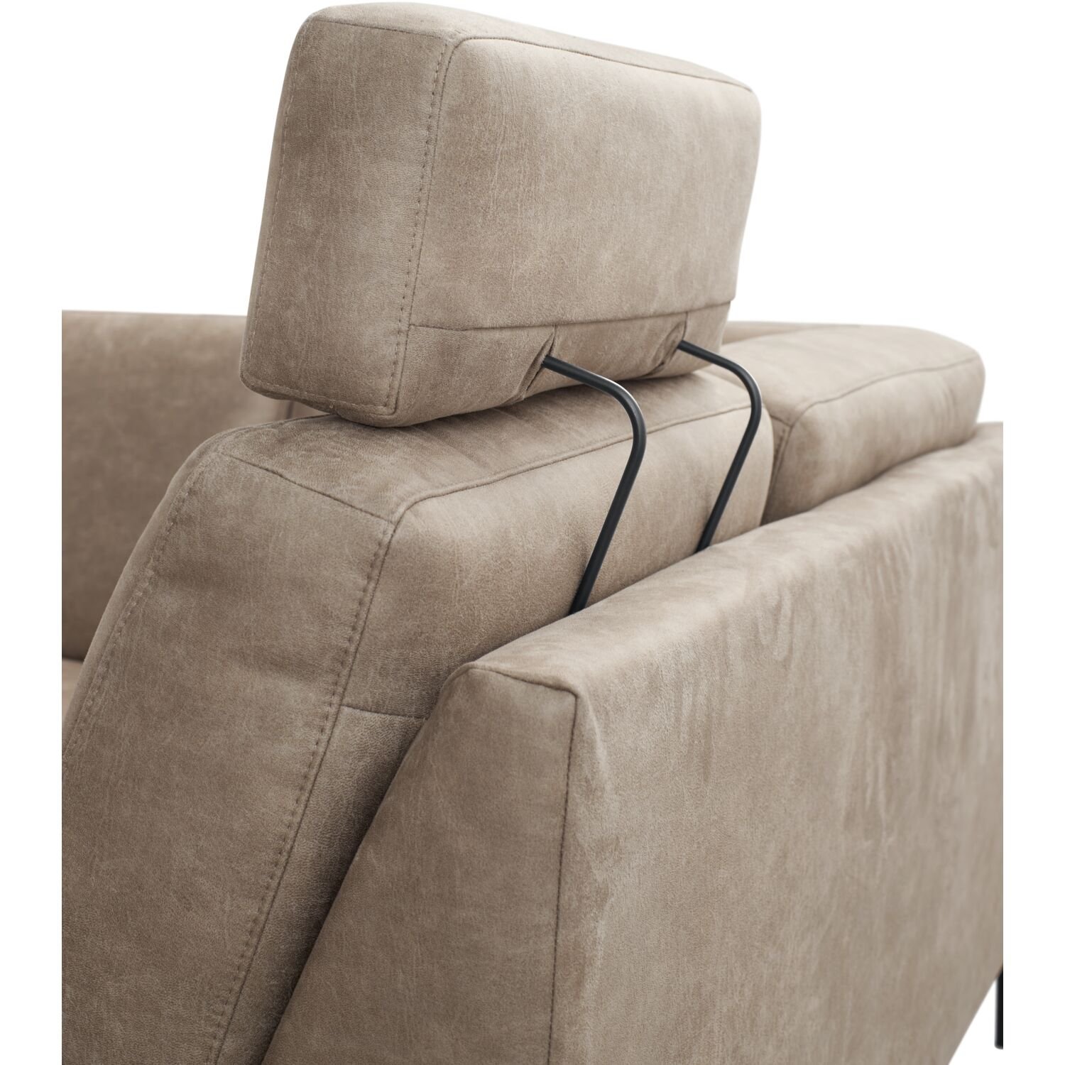 Hoekbank Moscato elektrisch relaxfunctie en zitdiepte pocketvering met visco in clay
