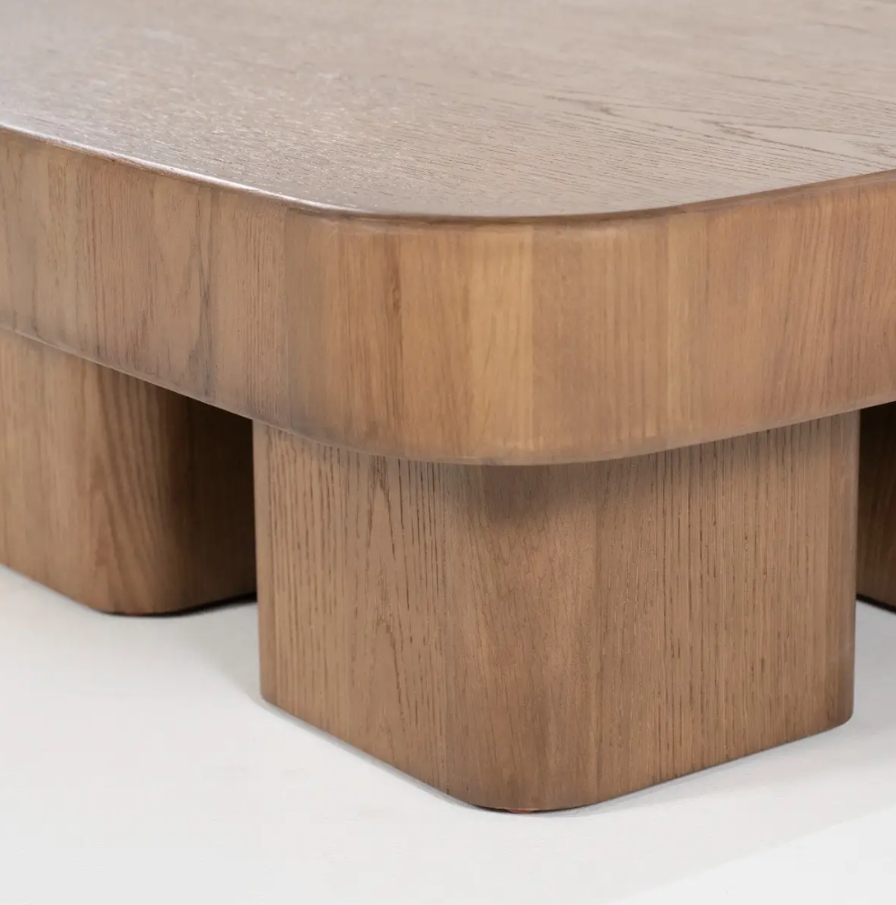 Salontafel Hamza bruin eikenhout