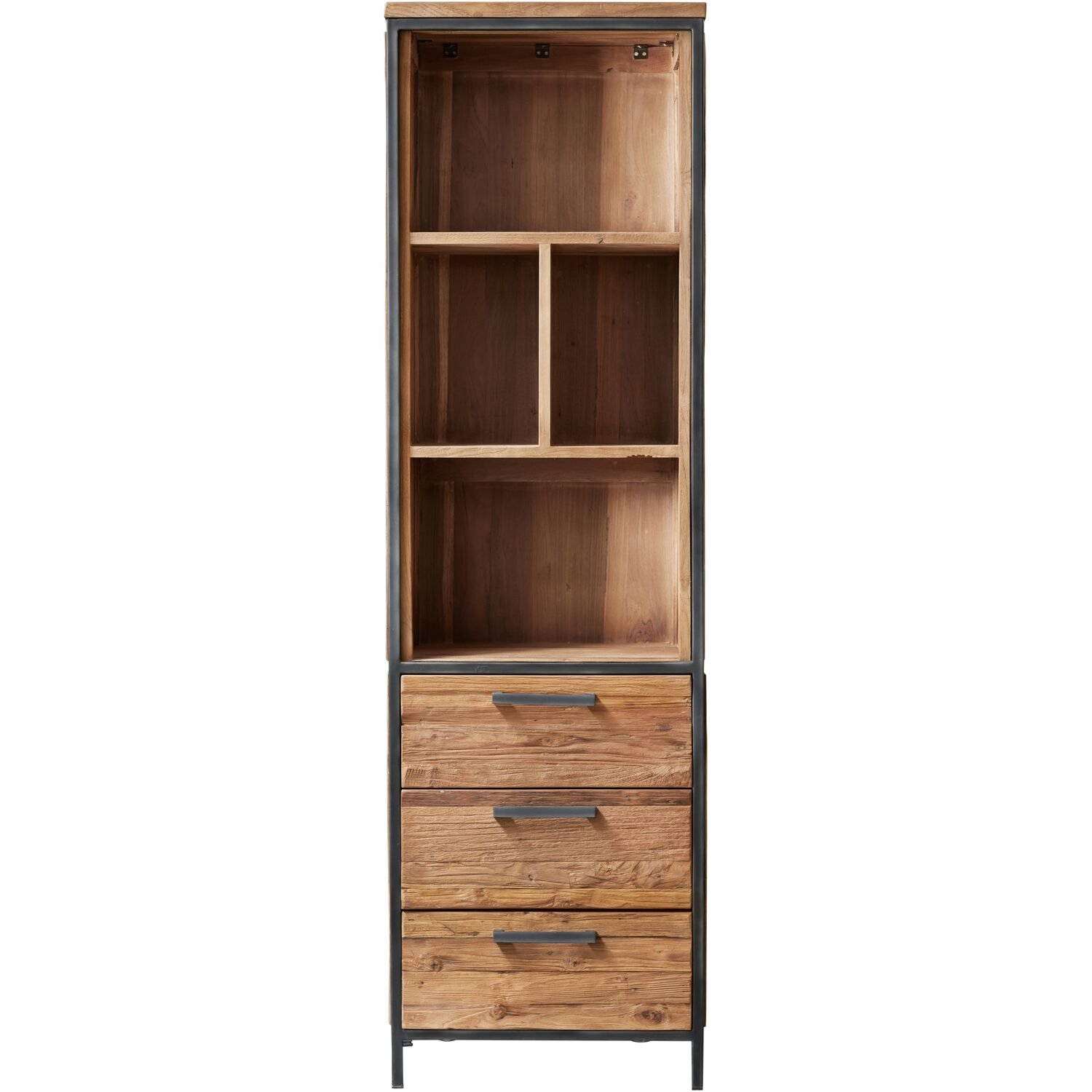 Boekenkast Romaro 190 x 55 teak mix rough