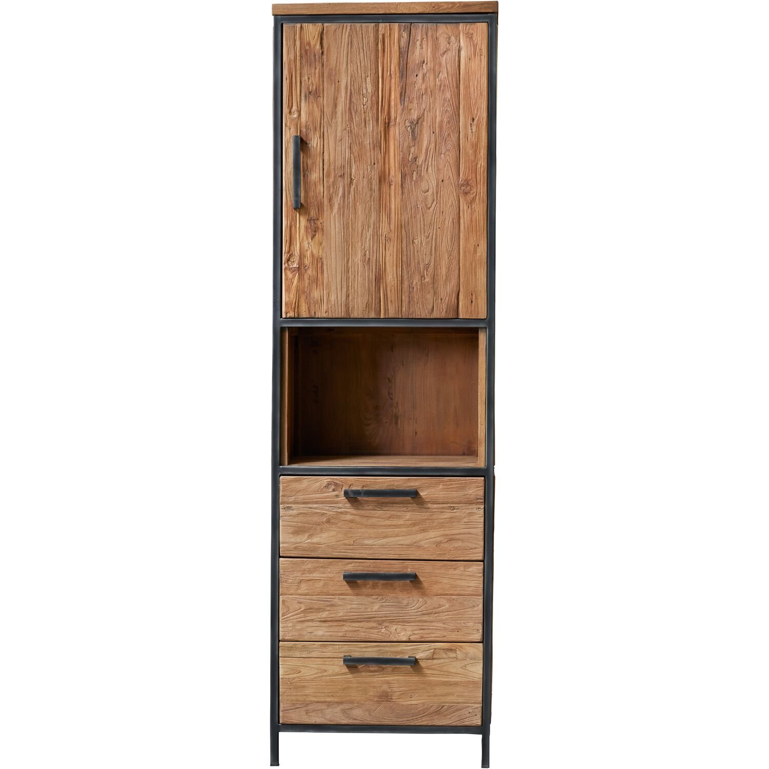Boekenkast Romaro 190 x 55 teak mix rough