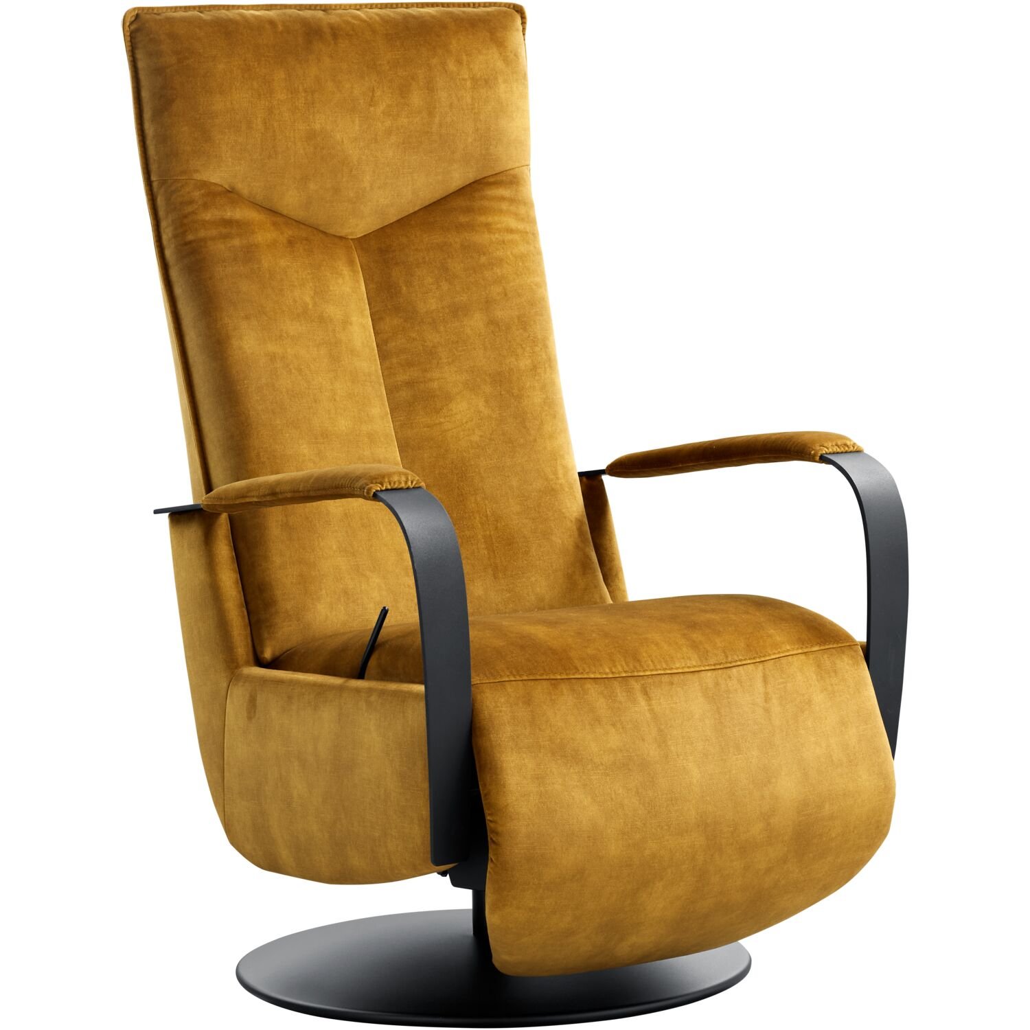 Relaxfauteuil Seduto HR-schuim zitting handmatig verstelbaar gold