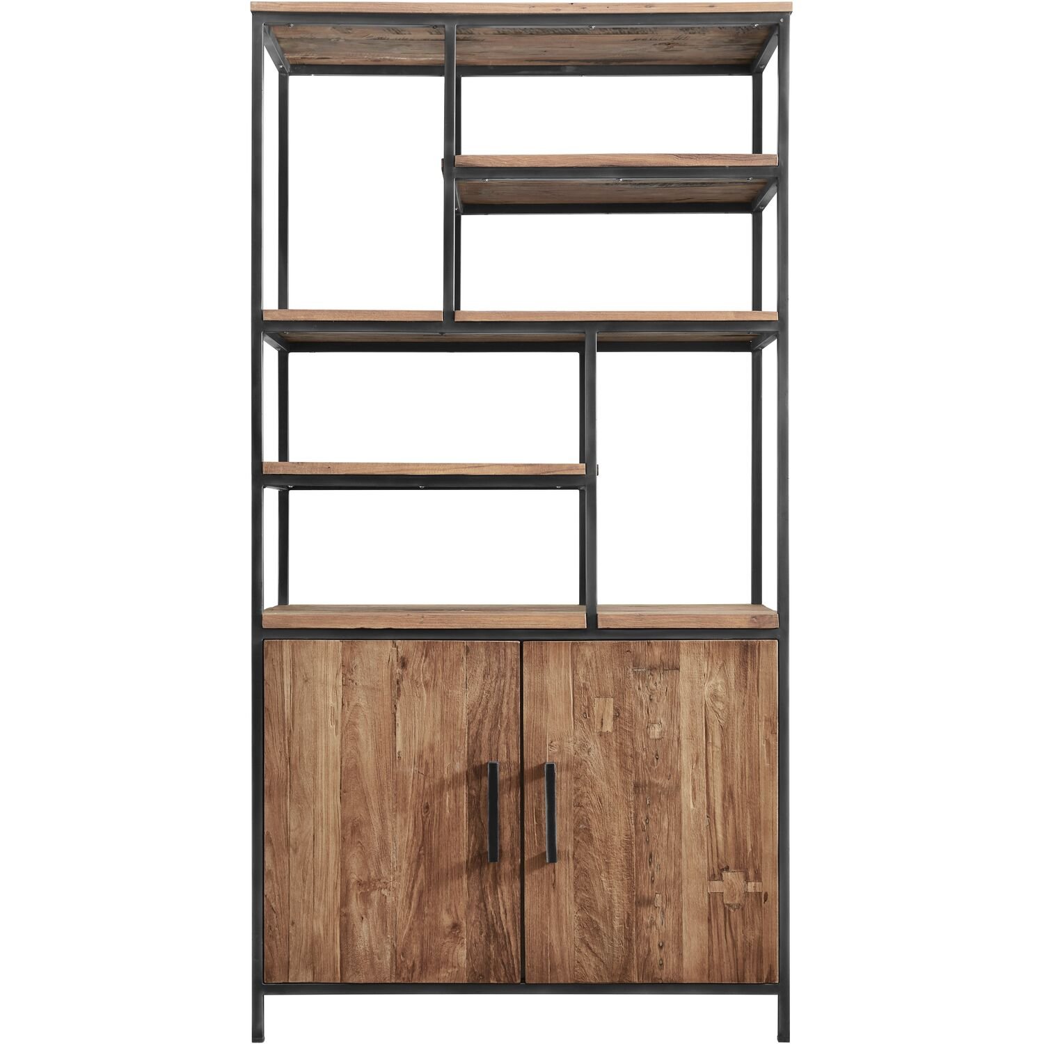 Boekenkast Romaro 190 x 98 teak mix rough