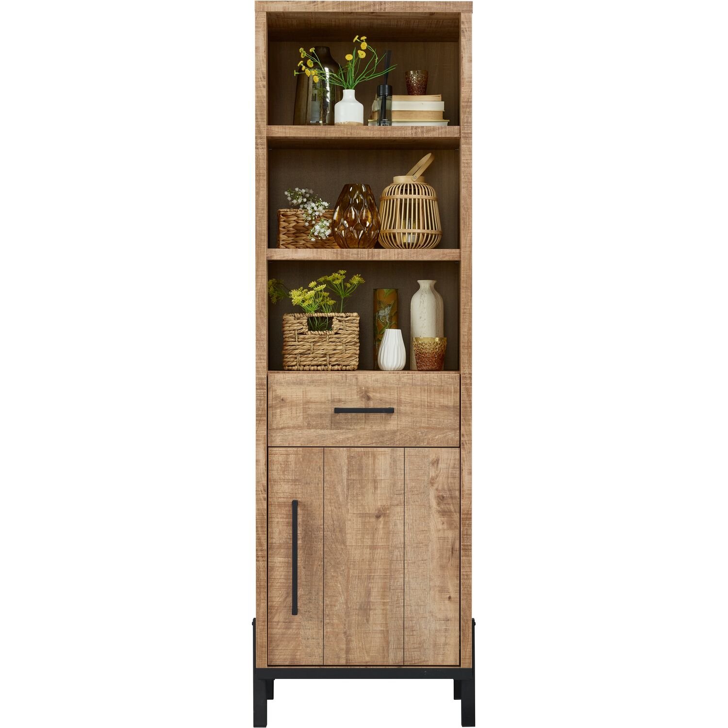 Boekenkast Ricardi 214 x 64 mango decor